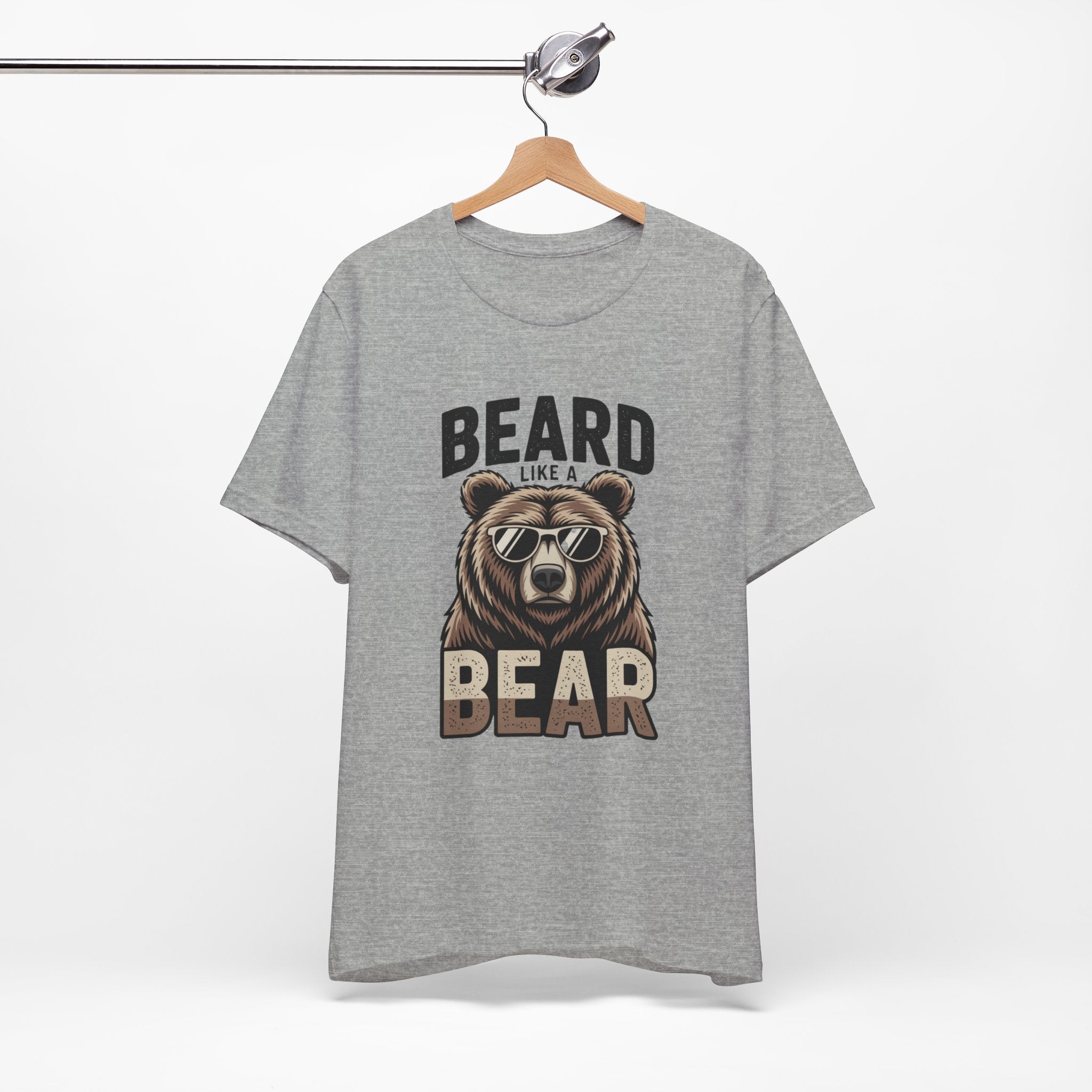 “Beard Like a Bear” T-Shirt — Retro Bear Graphic Tee