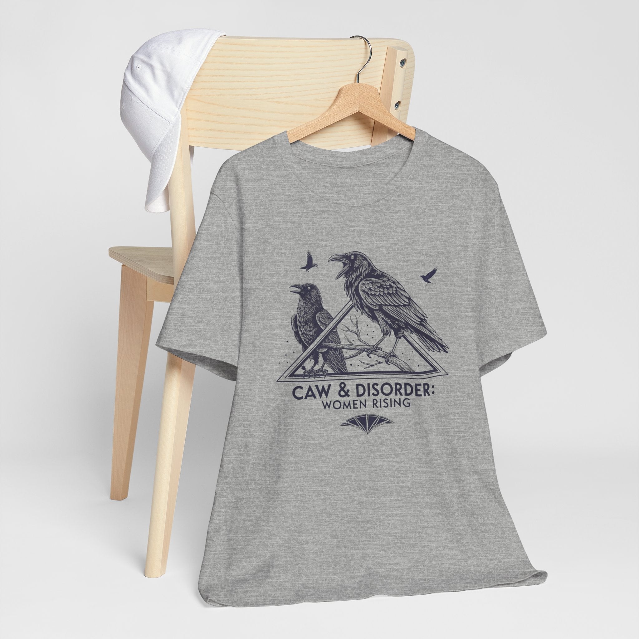 “Caw & Disorder” Tee — "Women Rising" Raven Graphic T-Shirt