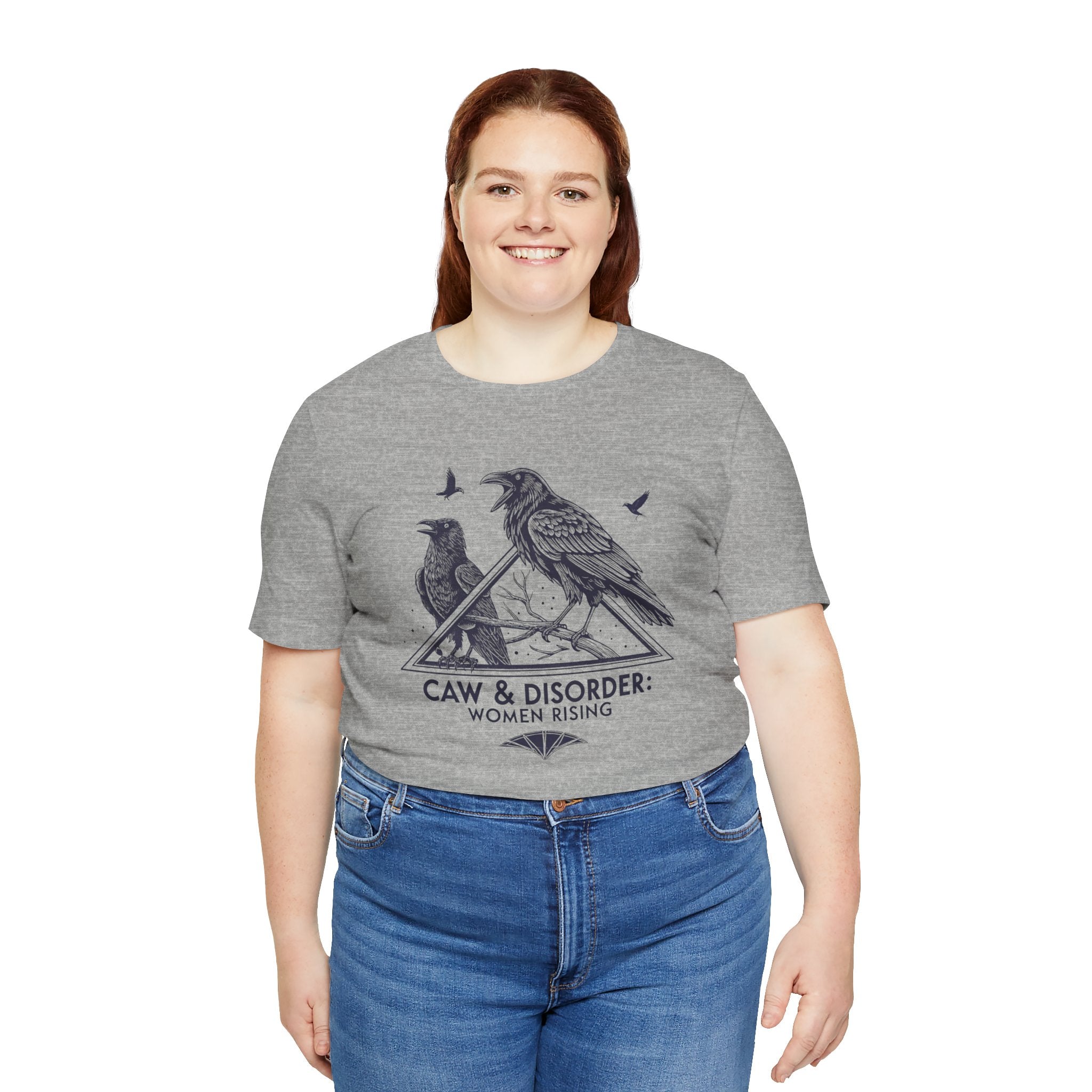 “Caw & Disorder” Tee — "Women Rising" Raven Graphic T-Shirt