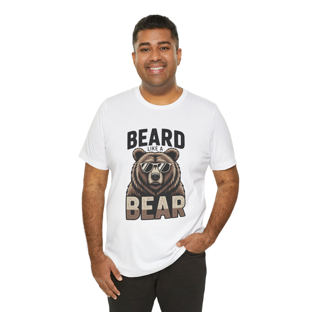 “Beard Like a Bear” T-Shirt — Retro Bear Graphic Tee