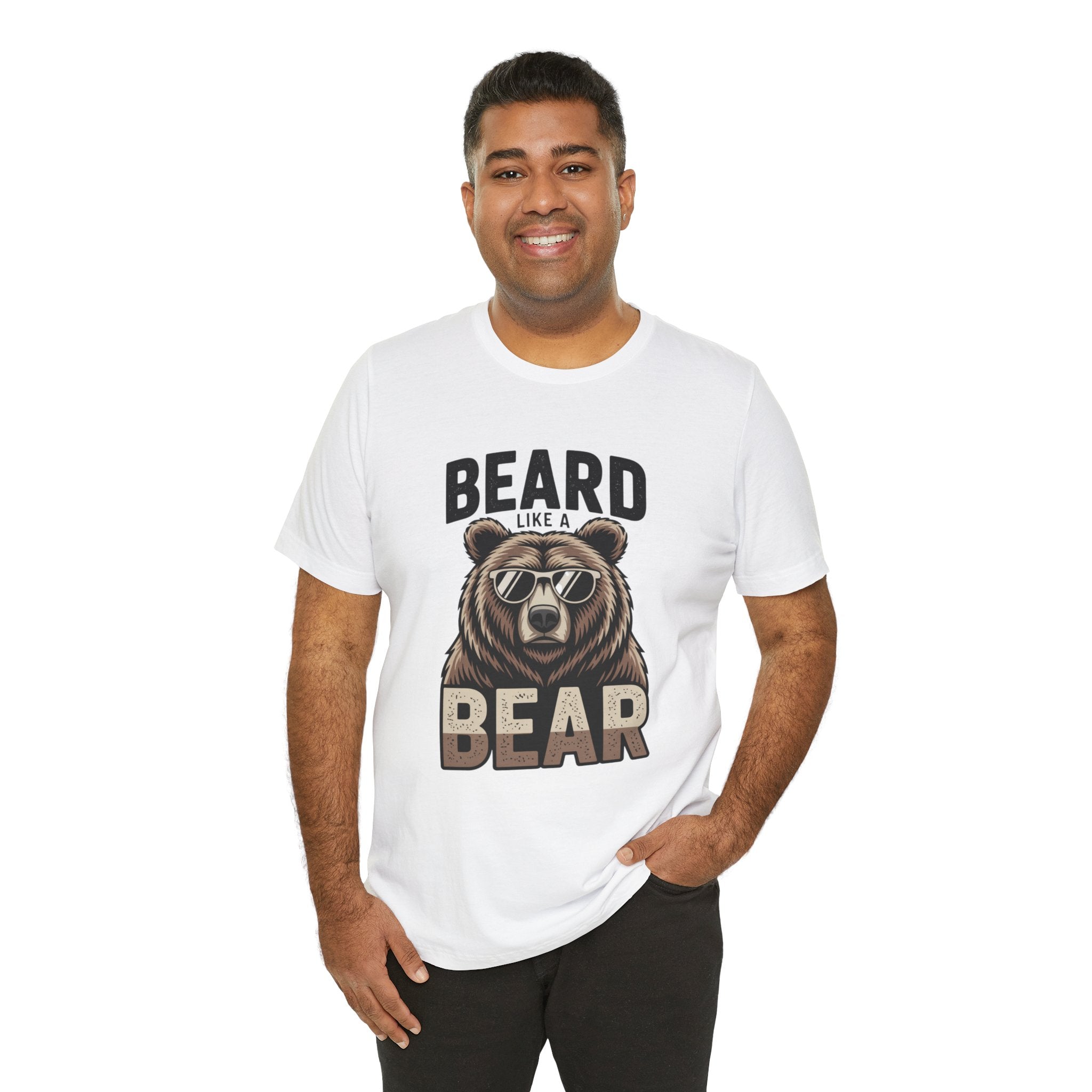 “Beard Like a Bear” T-Shirt — Retro Bear Graphic Tee
