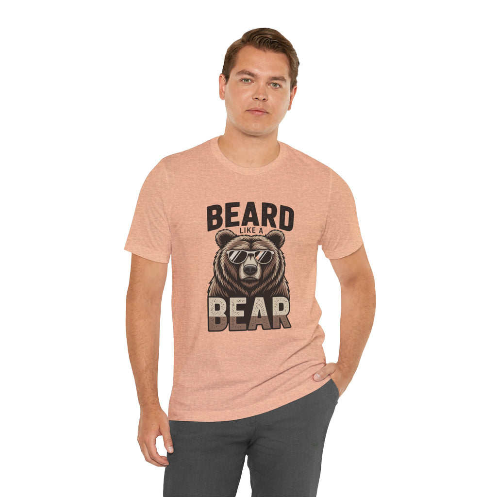 “Beard Like a Bear” T-Shirt — Retro Bear Graphic Tee