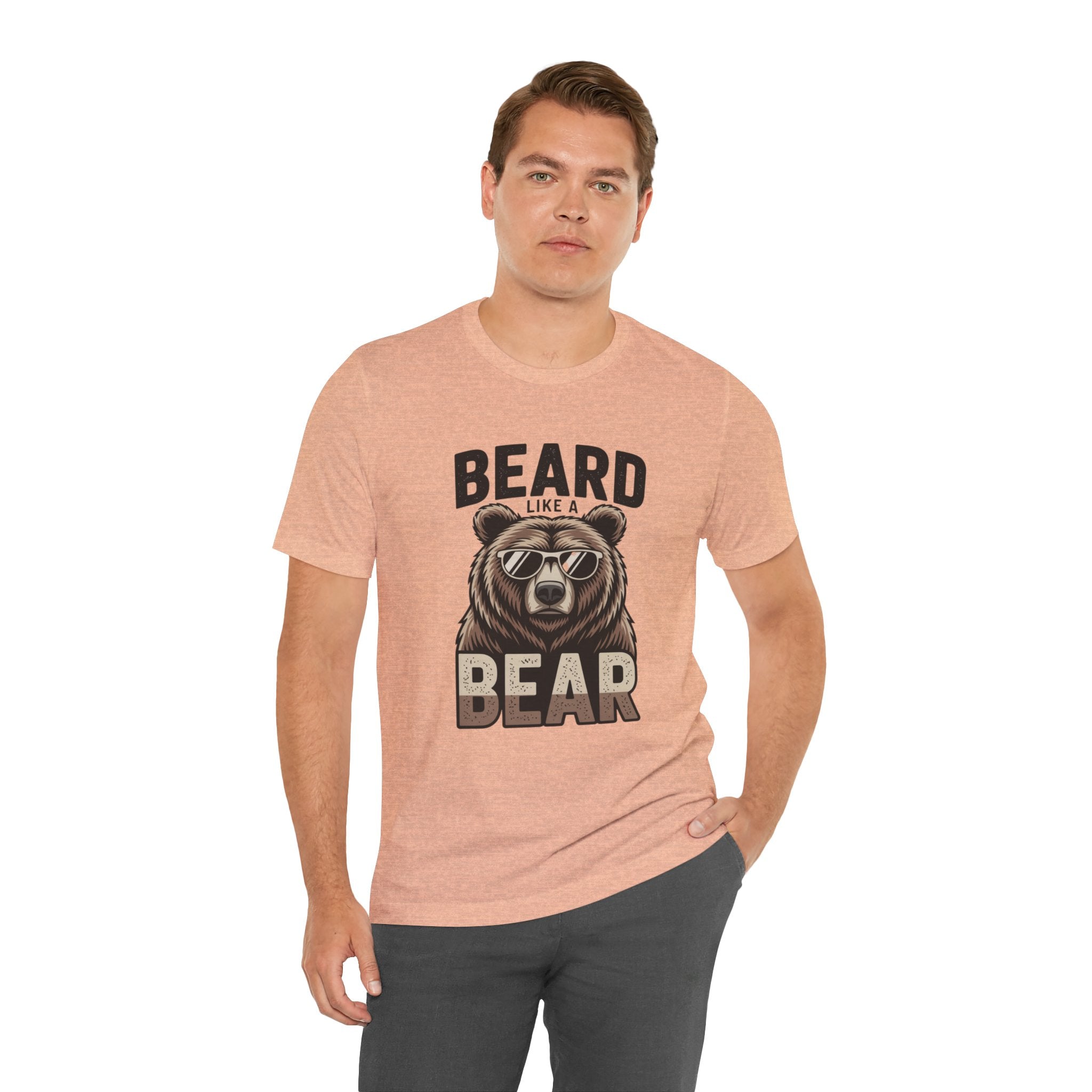 “Beard Like a Bear” T-Shirt — Retro Bear Graphic Tee