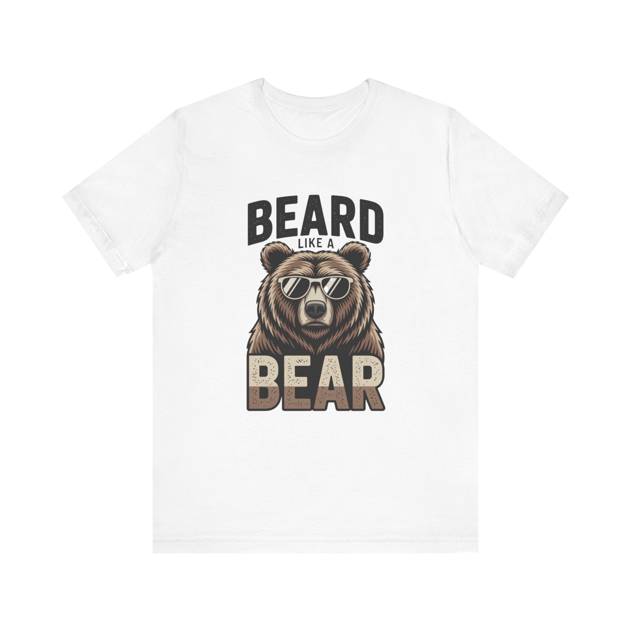 “Beard Like a Bear” T-Shirt — Retro Bear Graphic Tee