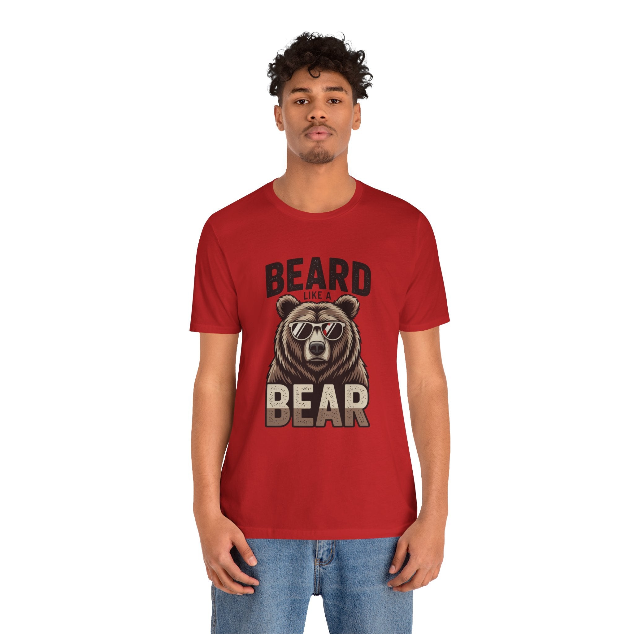 “Beard Like a Bear” T-Shirt — Retro Bear Graphic Tee