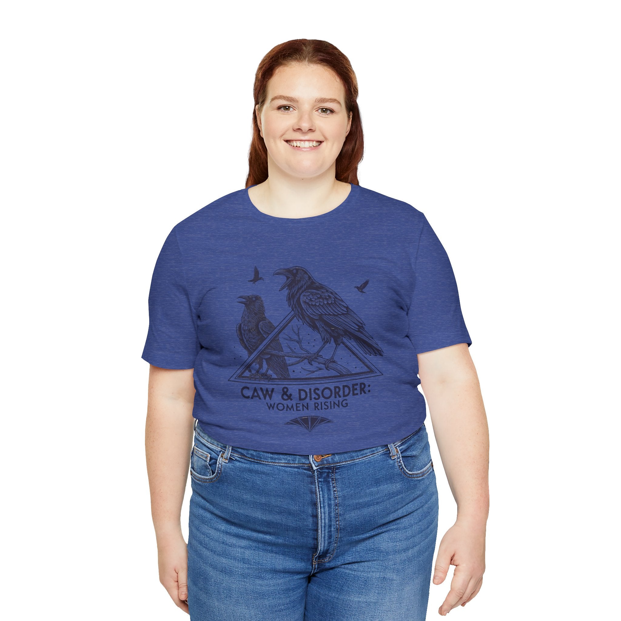 “Caw & Disorder” Tee — "Women Rising" Raven Graphic T-Shirt