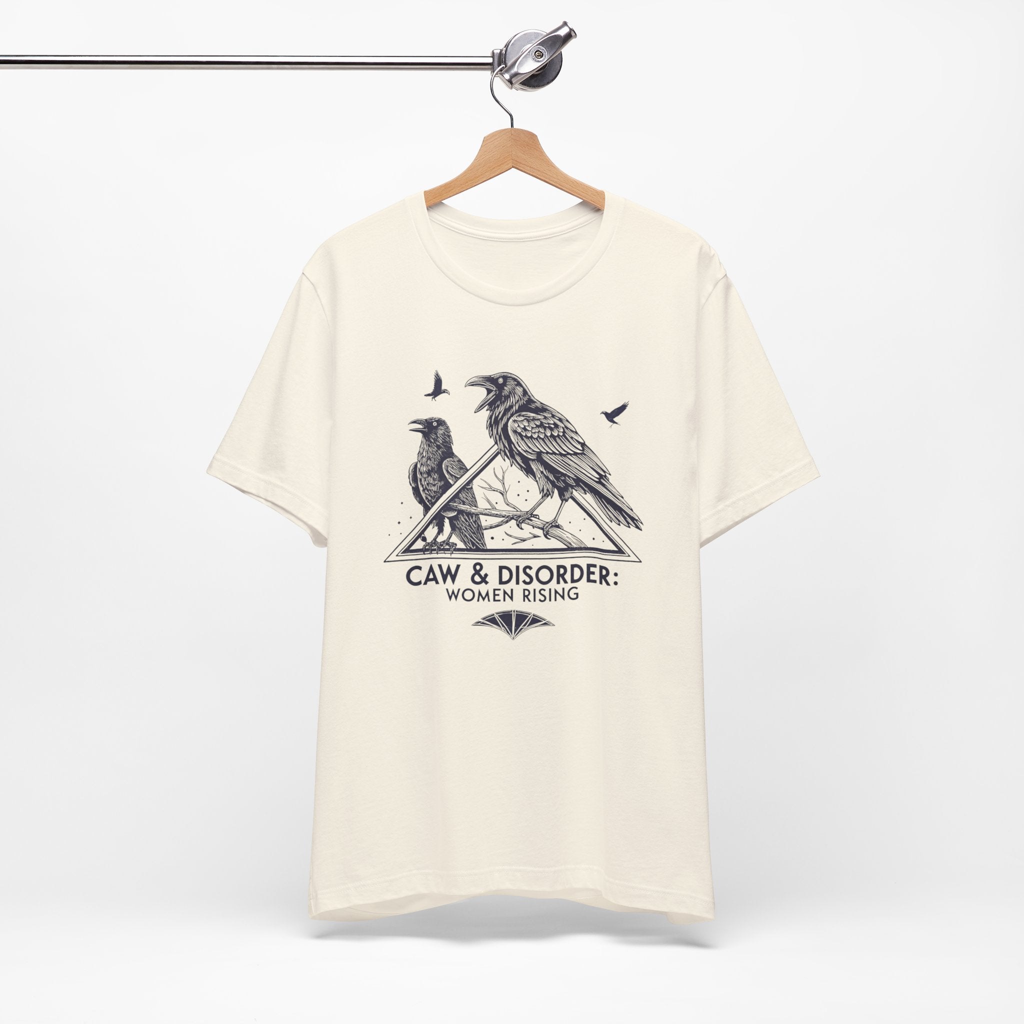 “Caw & Disorder” Tee — "Women Rising" Raven Graphic T-Shirt