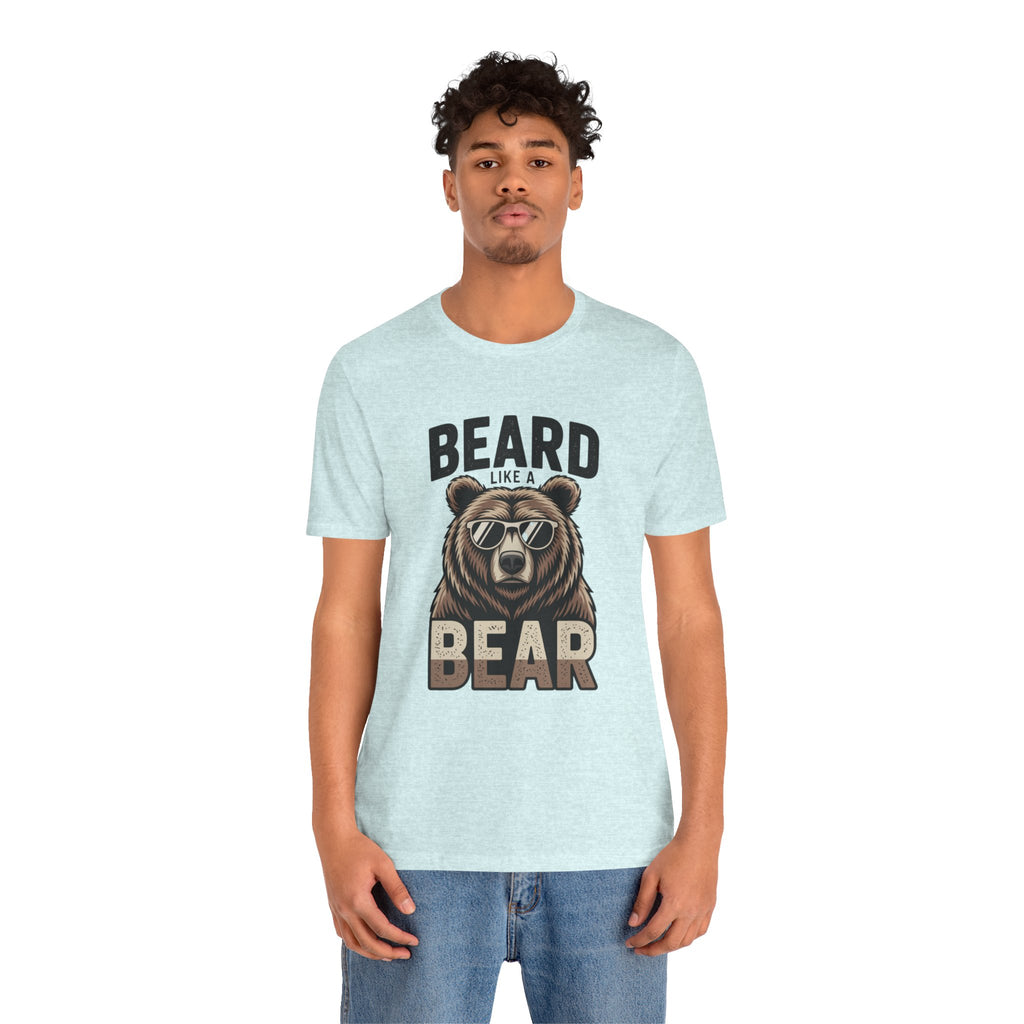 “Beard Like a Bear” T-Shirt — Retro Bear Graphic Tee