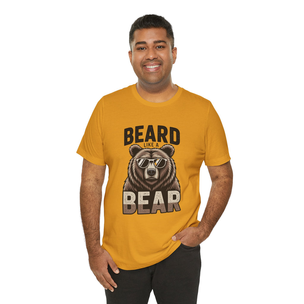 “Beard Like a Bear” T-Shirt — Retro Bear Graphic Tee