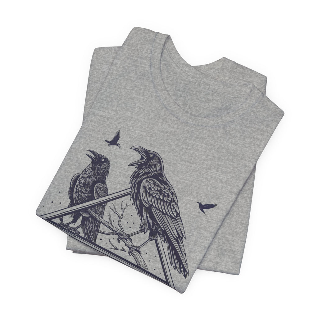 “Caw & Disorder” Tee — "Women Rising" Raven Graphic T-Shirt