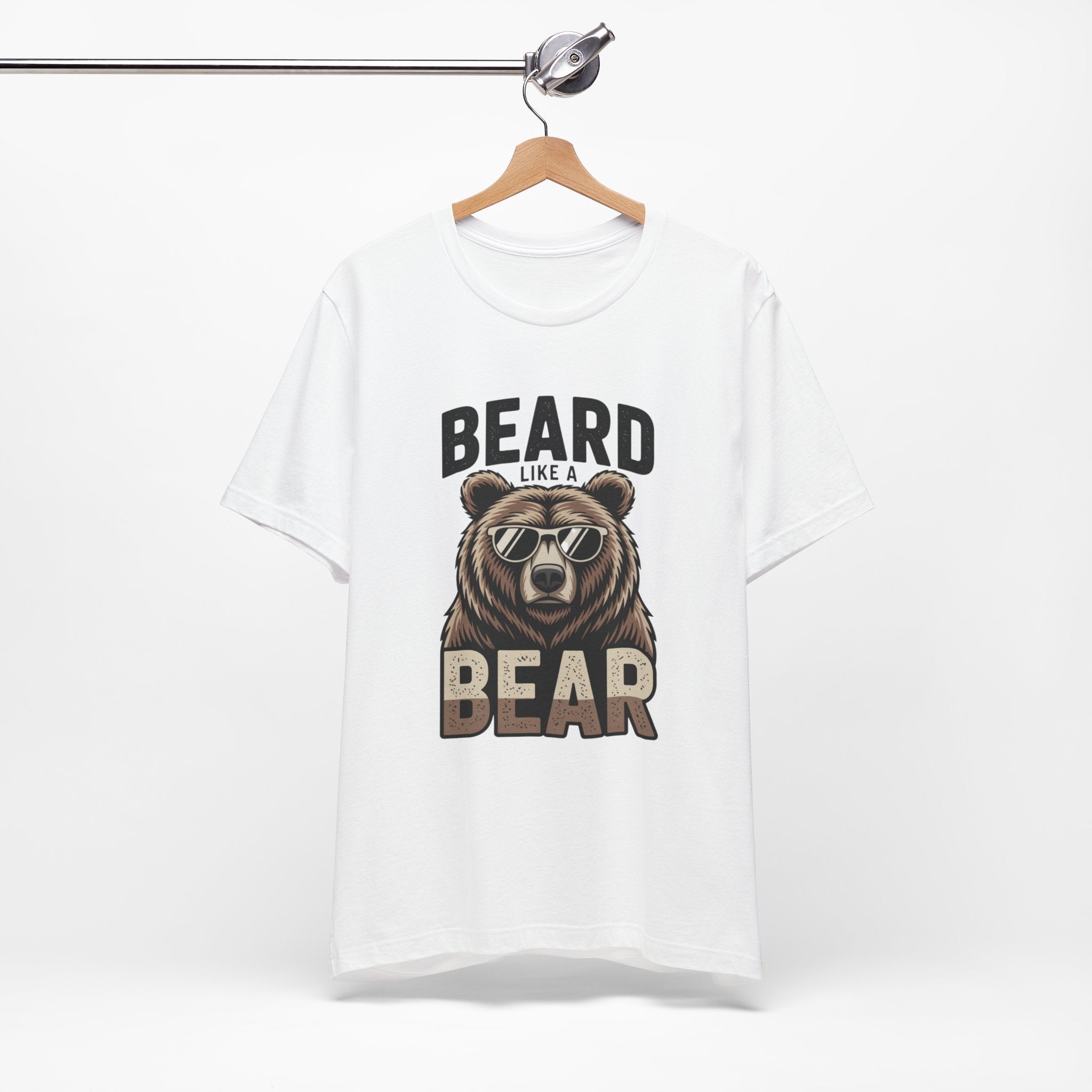 “Beard Like a Bear” T-Shirt — Retro Bear Graphic Tee
