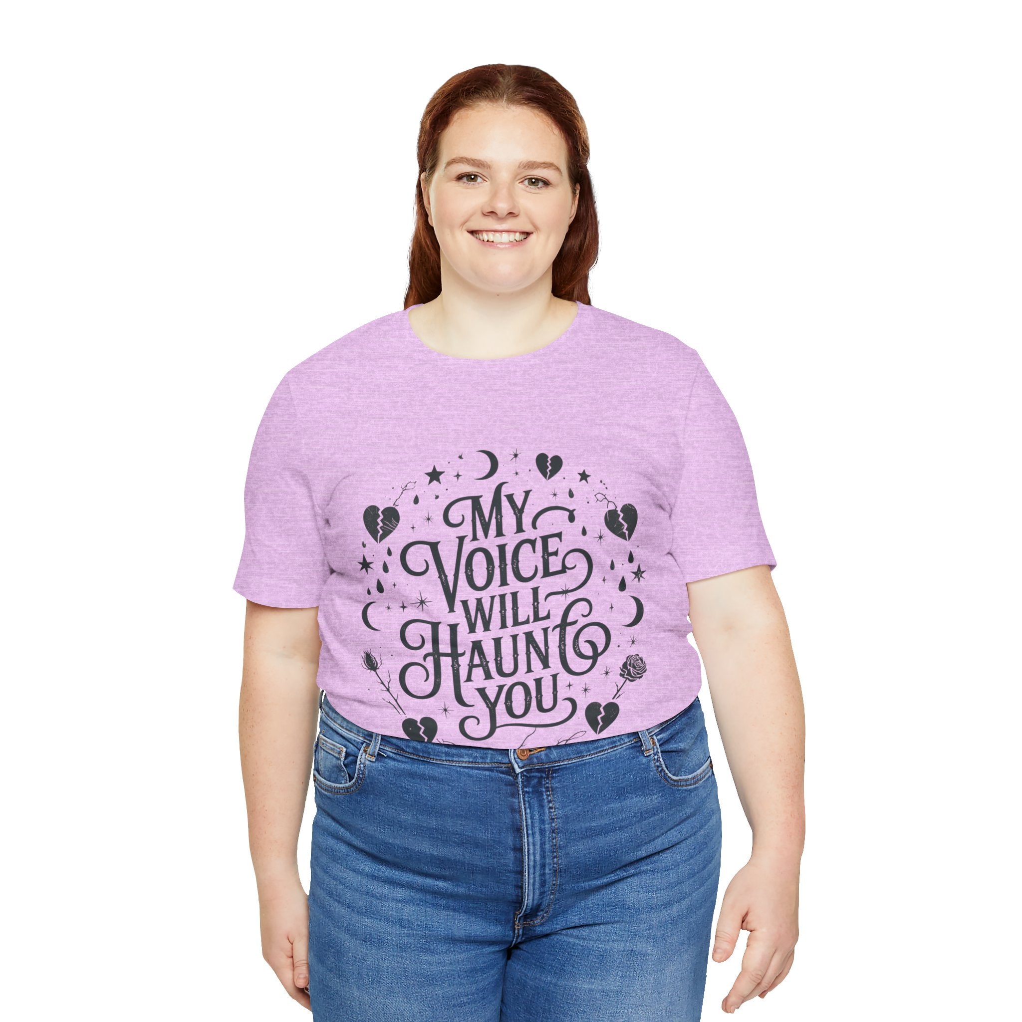 “My Voice Will Haunt You” Jersey Unisex T-Shirt