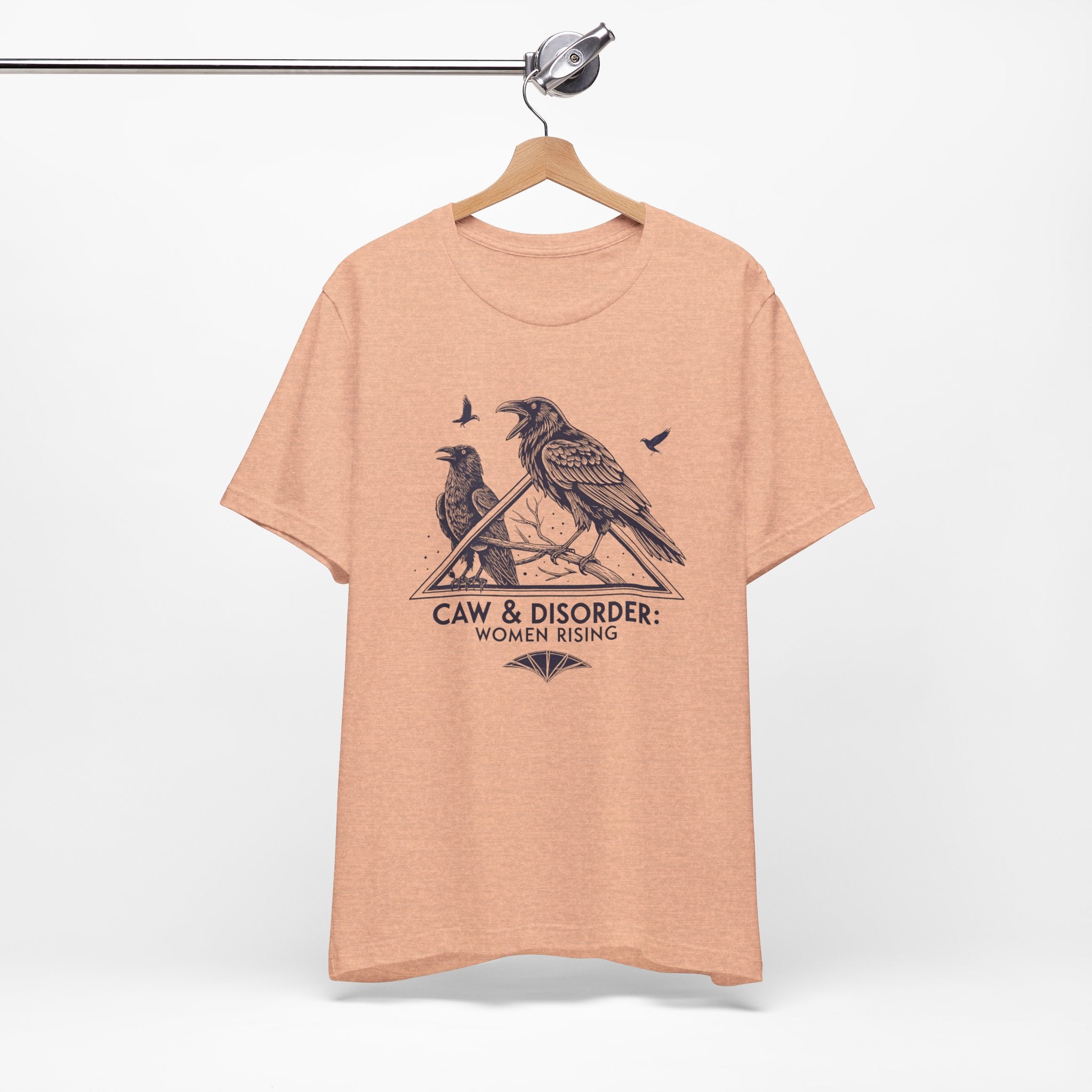 “Caw & Disorder” Tee — "Women Rising" Raven Graphic T-Shirt