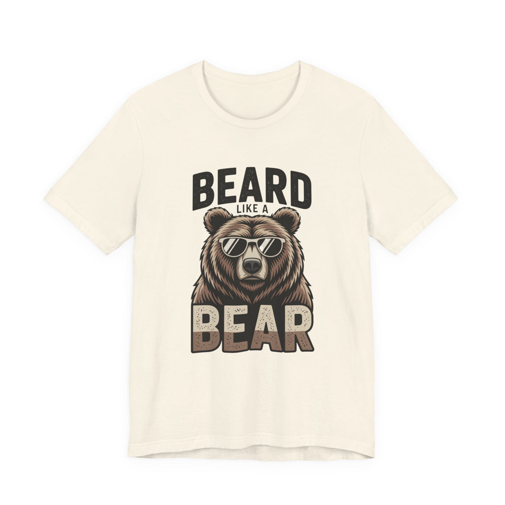 “Beard Like a Bear” T-Shirt — Retro Bear Graphic Tee