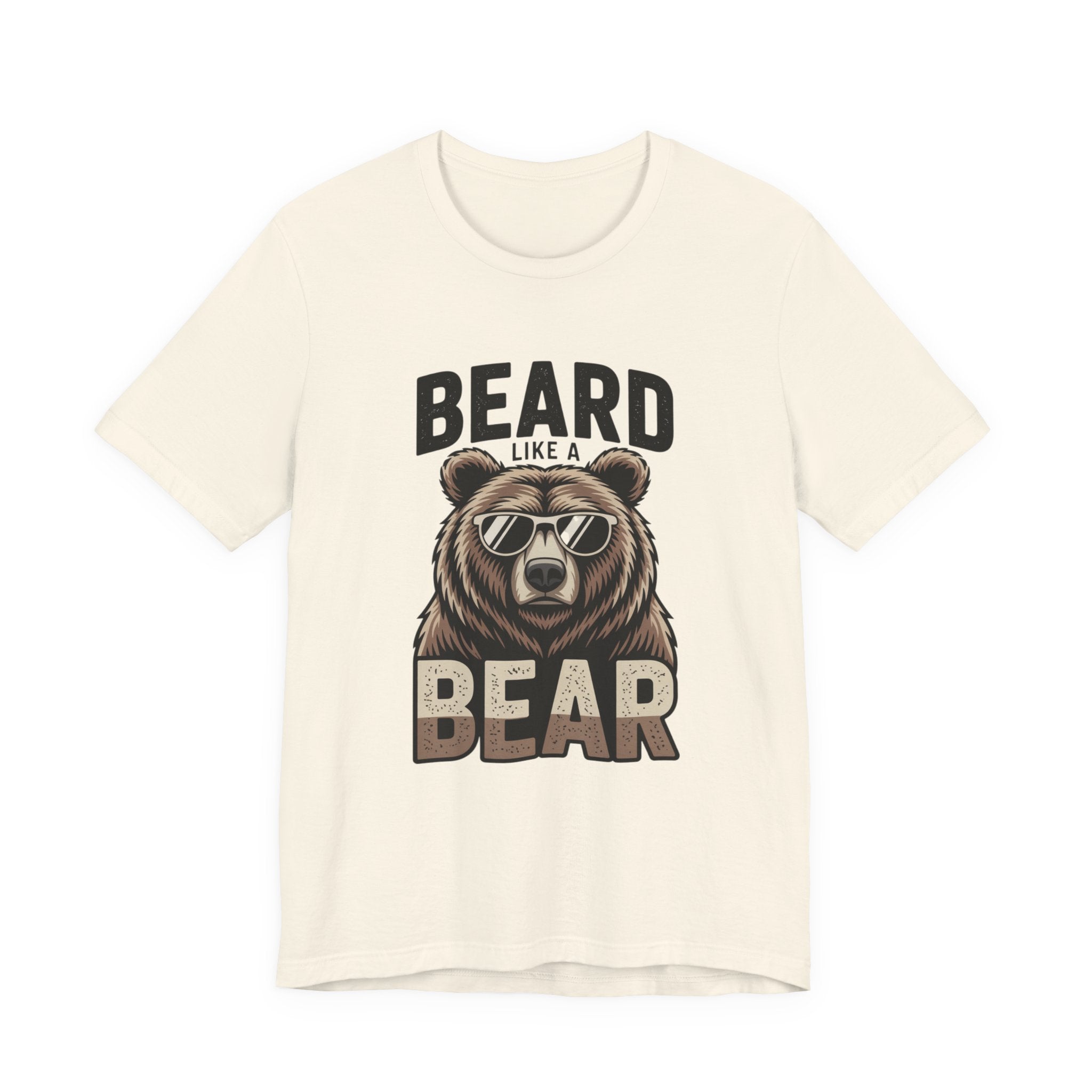 “Beard Like a Bear” T-Shirt — Retro Bear Graphic Tee