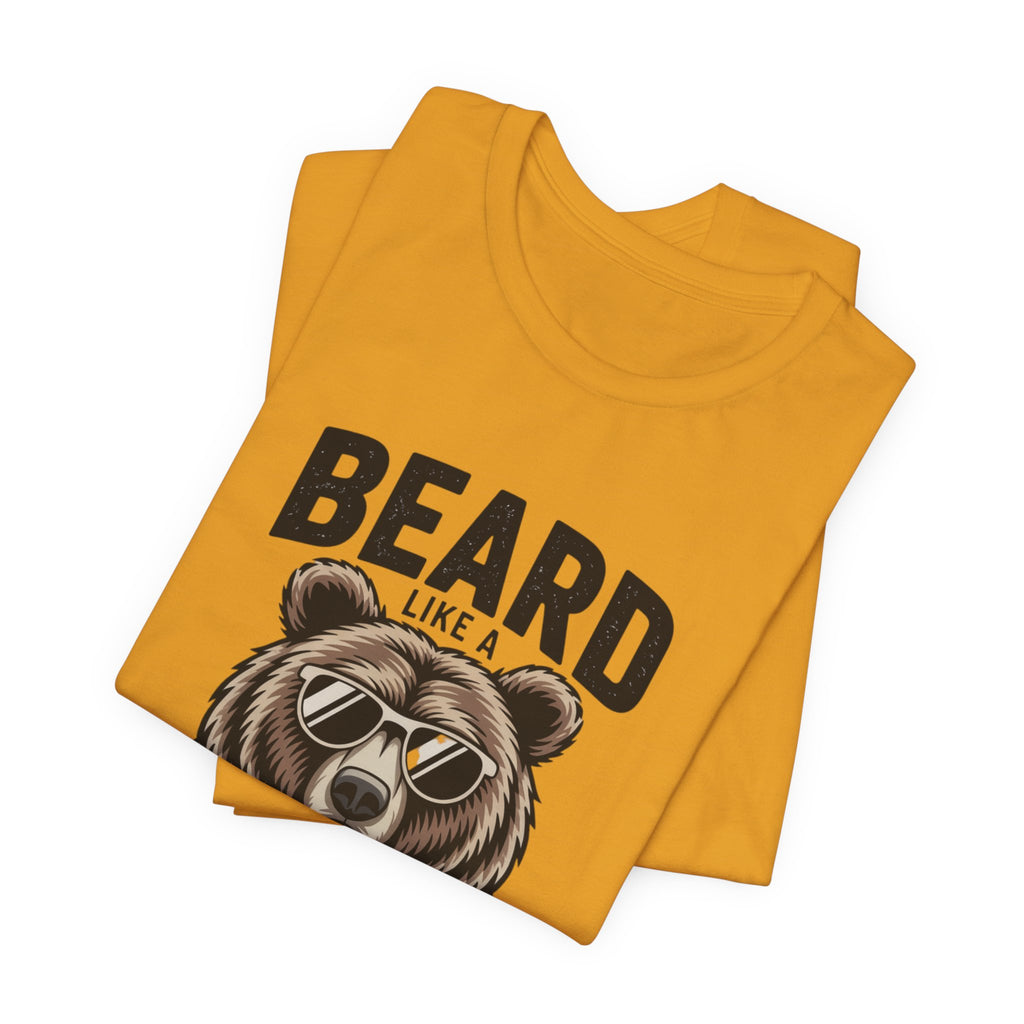 “Beard Like a Bear” T-Shirt — Retro Bear Graphic Tee