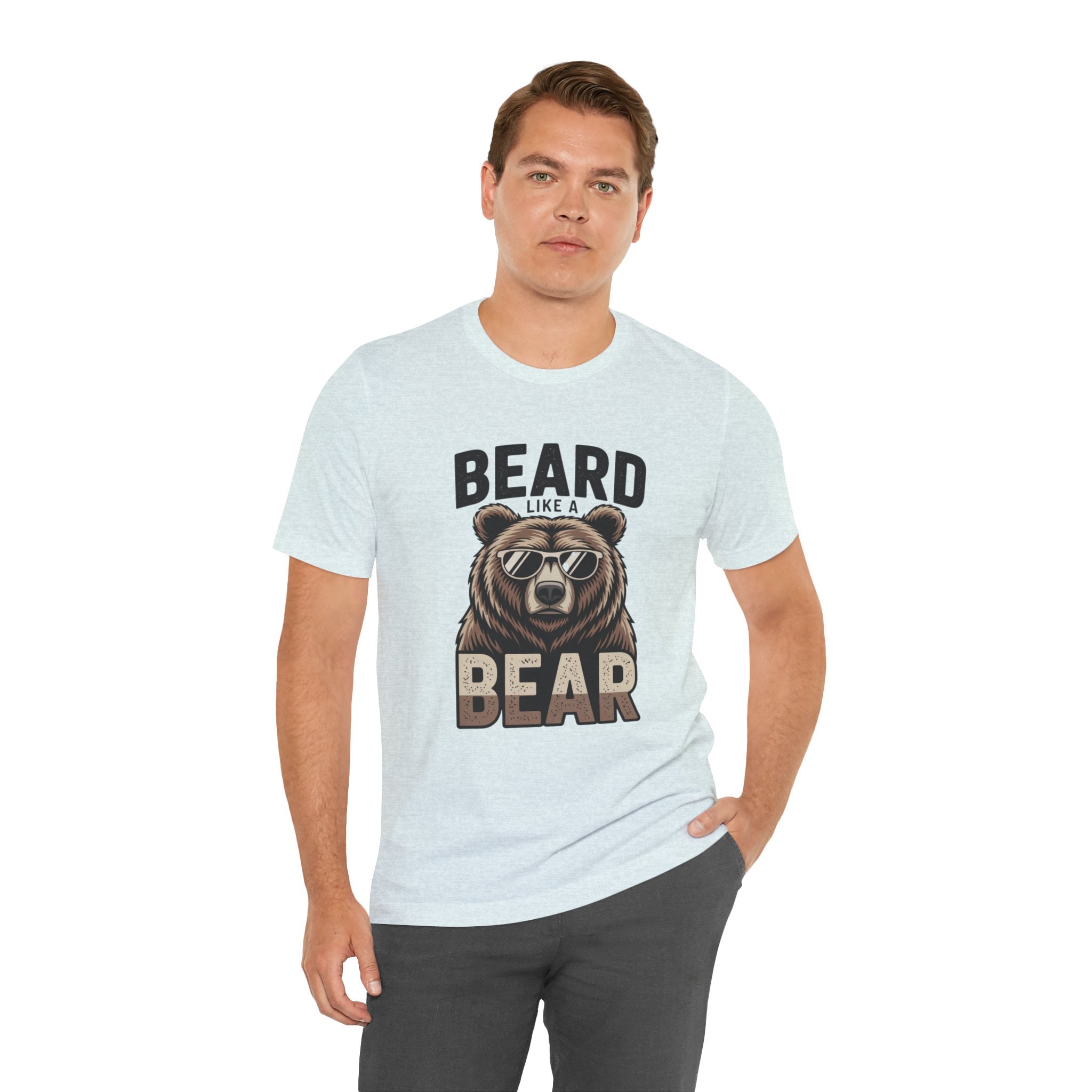 “Beard Like a Bear” T-Shirt — Retro Bear Graphic Tee