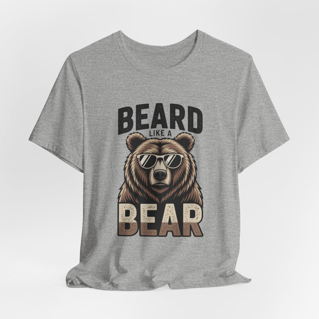 “Beard Like a Bear” T-Shirt — Retro Bear Graphic Tee
