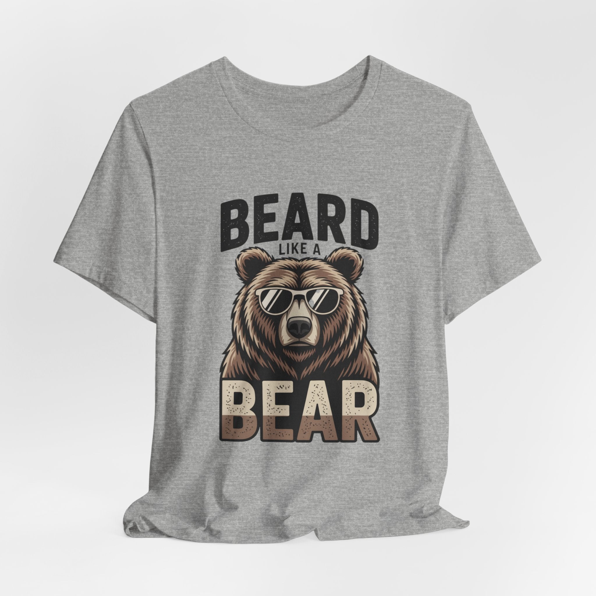 “Beard Like a Bear” T-Shirt — Retro Bear Graphic Tee