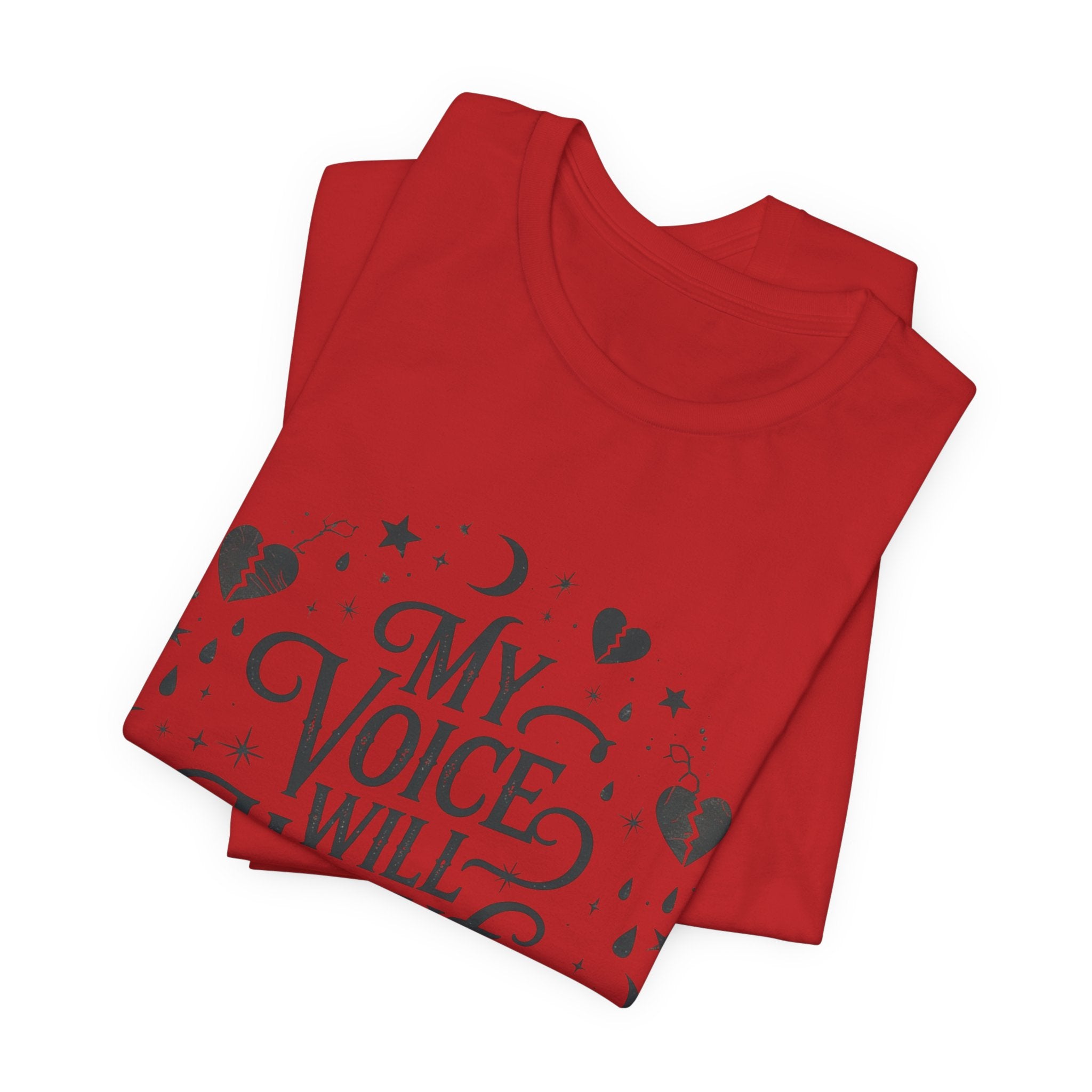 “My Voice Will Haunt You” Jersey Unisex T-Shirt