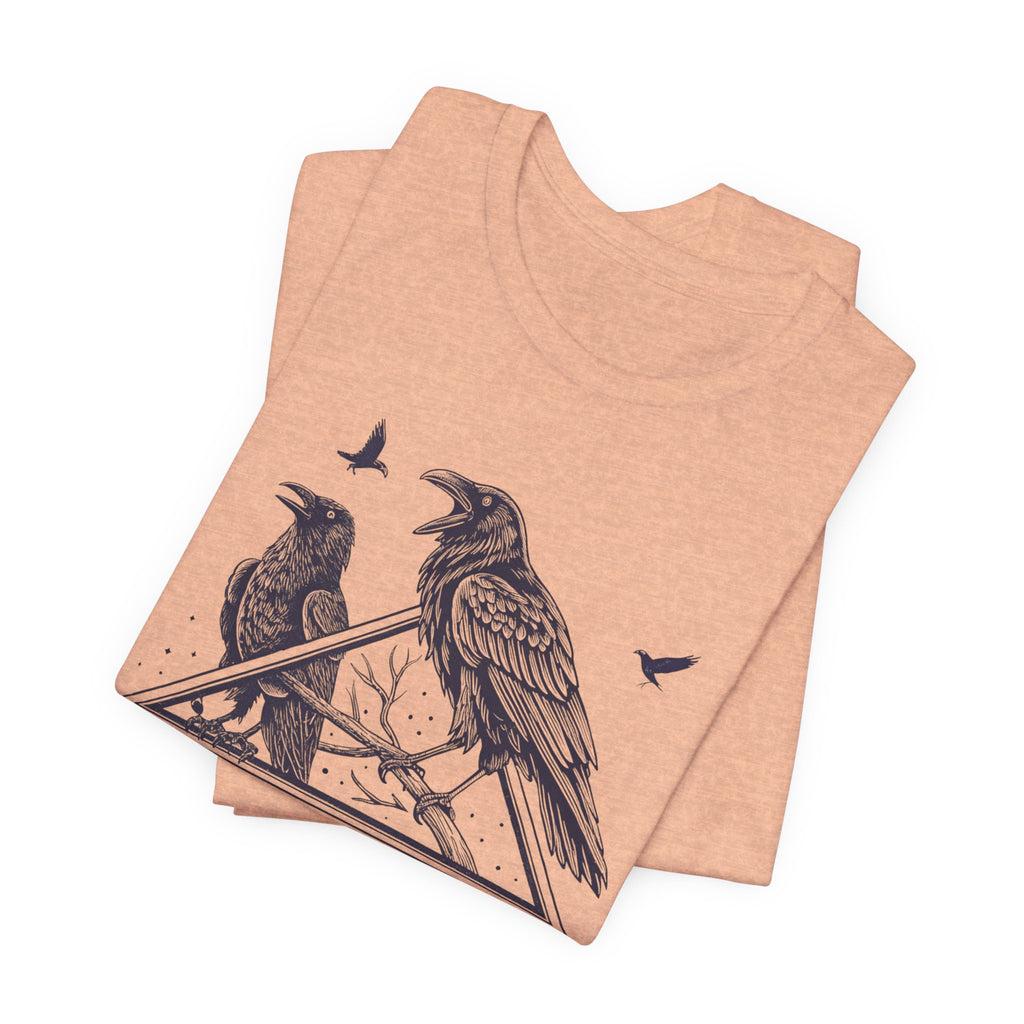 “Caw & Disorder” Tee — "Women Rising" Raven Graphic T-Shirt