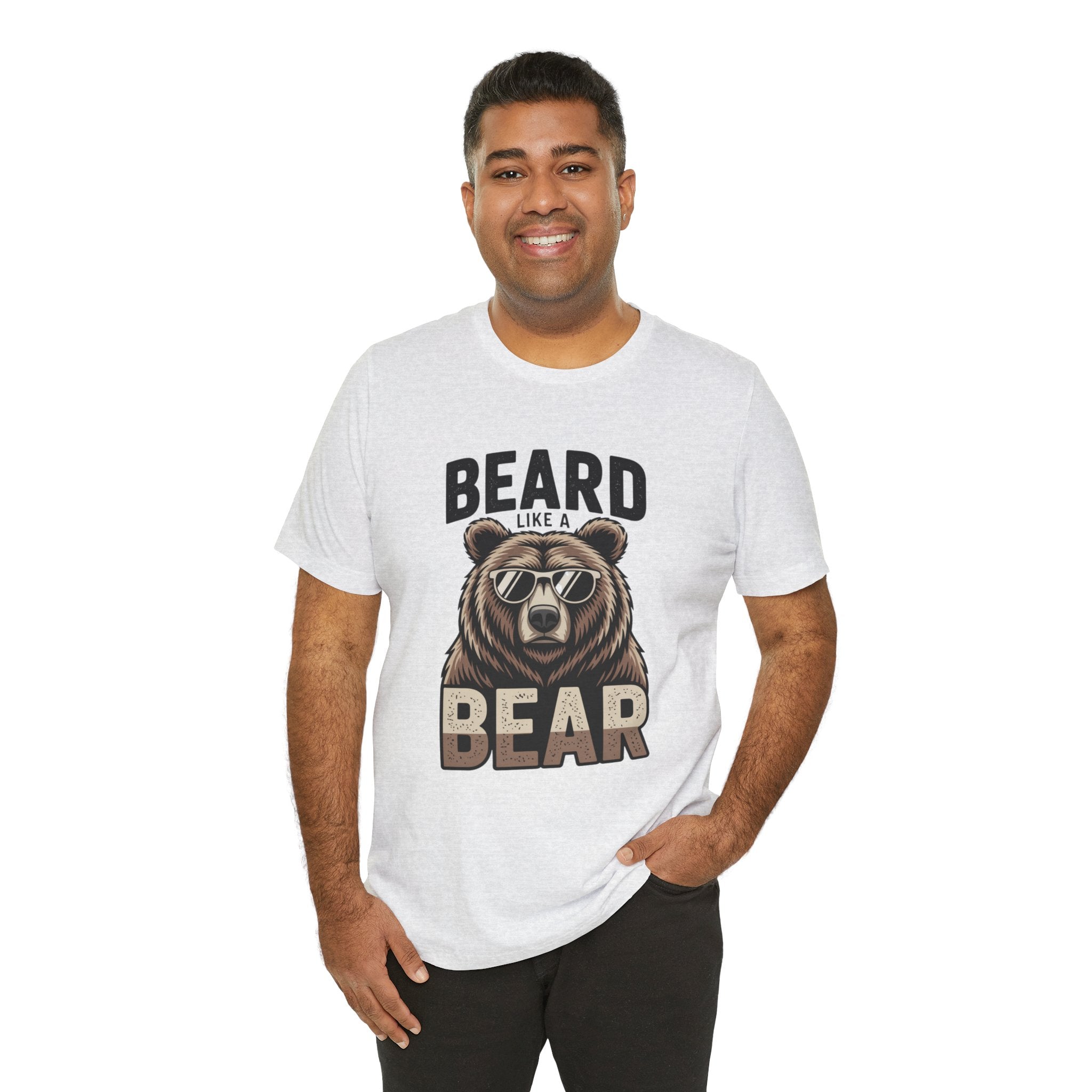 “Beard Like a Bear” T-Shirt — Retro Bear Graphic Tee