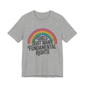 “Girls Just Want Fundamental Rights” Tee — Feminist Rainbow Graphic T-Shirt