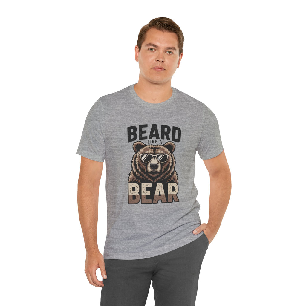 “Beard Like a Bear” T-Shirt — Retro Bear Graphic Tee