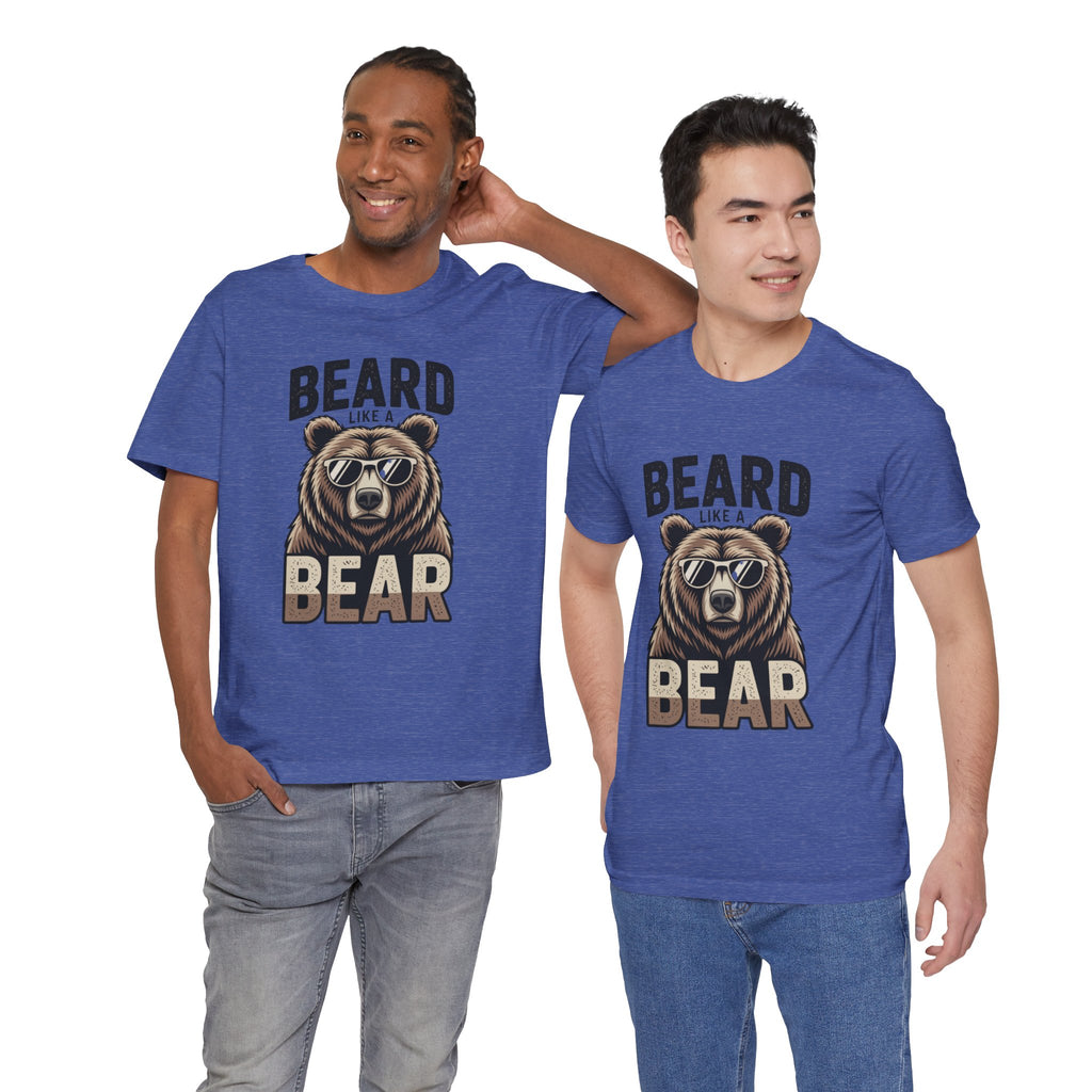 “Beard Like a Bear” T-Shirt — Retro Bear Graphic Tee