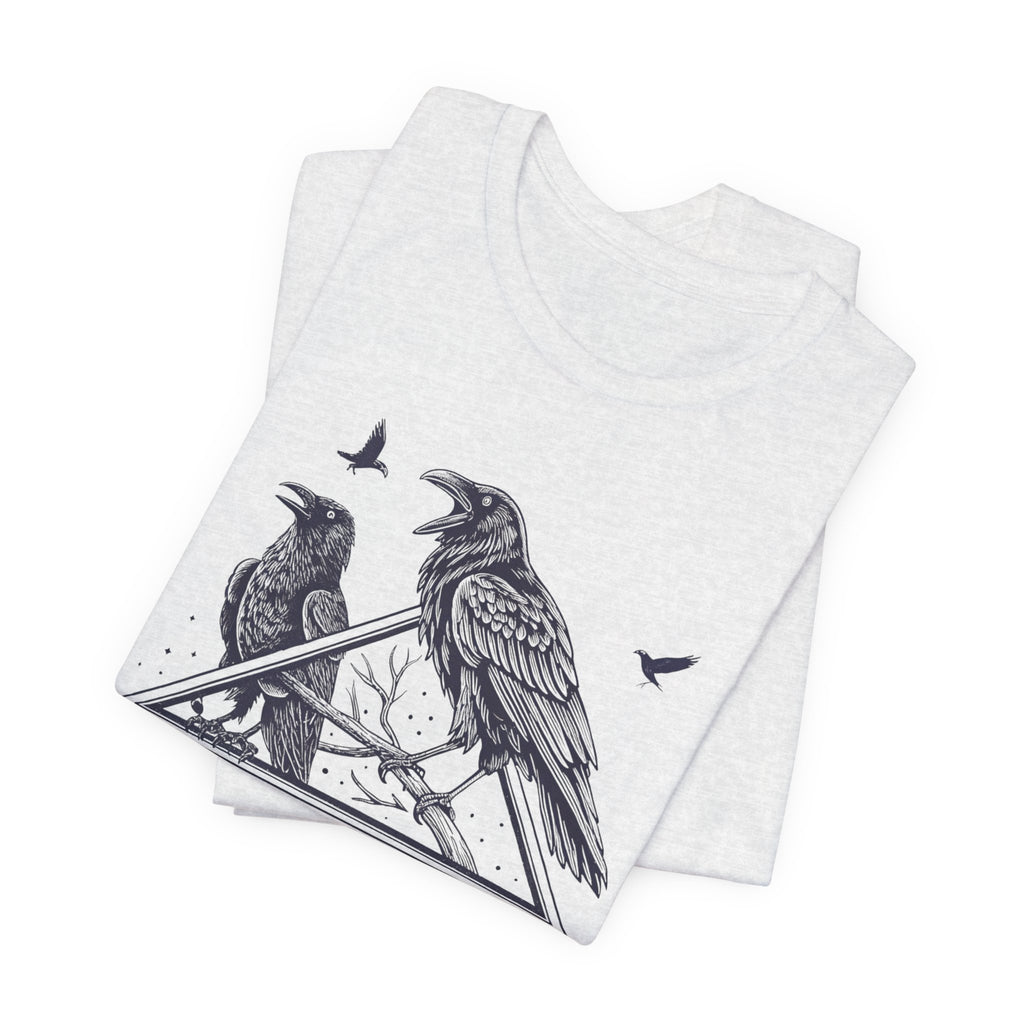 “Caw & Disorder” Tee — "Women Rising" Raven Graphic T-Shirt