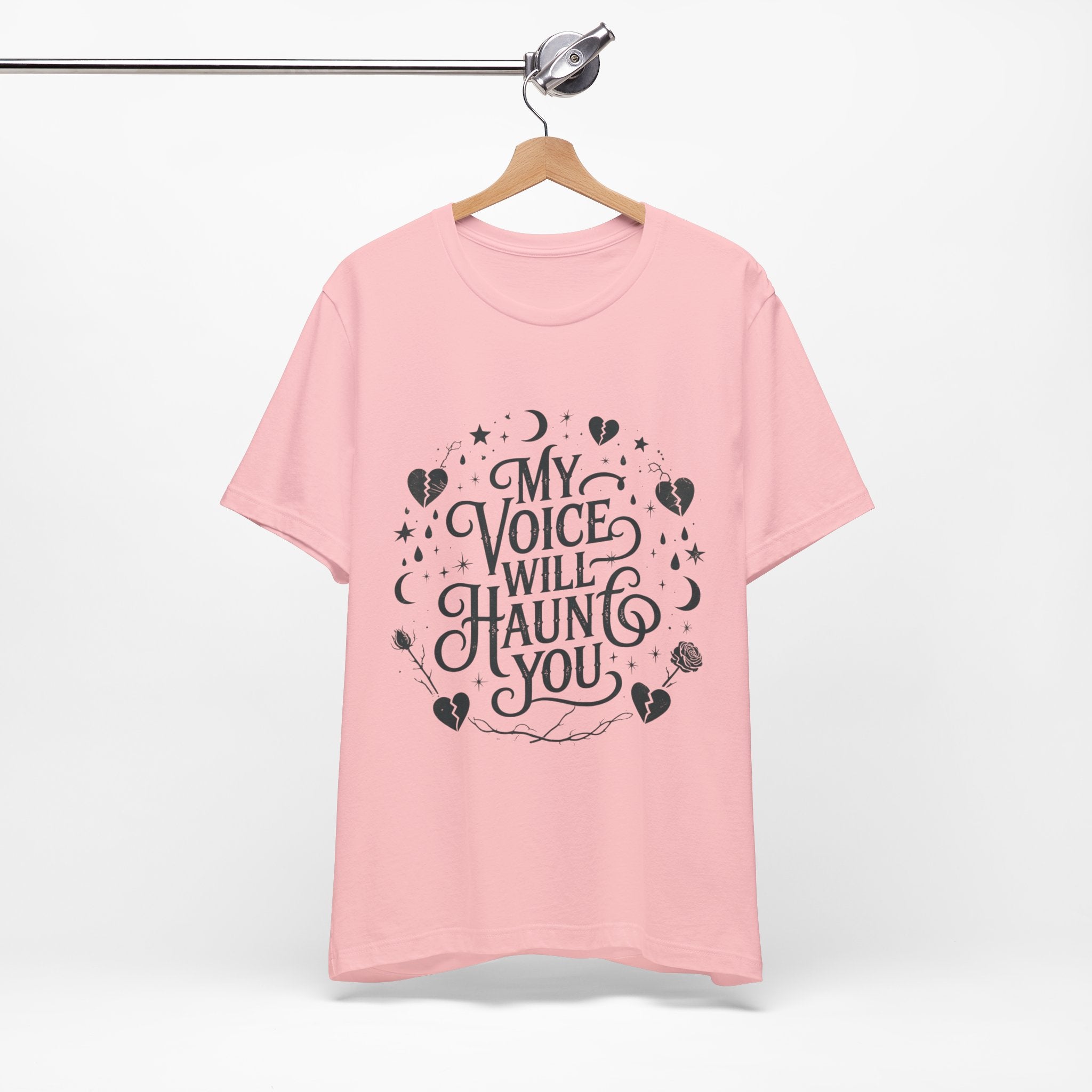 “My Voice Will Haunt You” Jersey Unisex T-Shirt