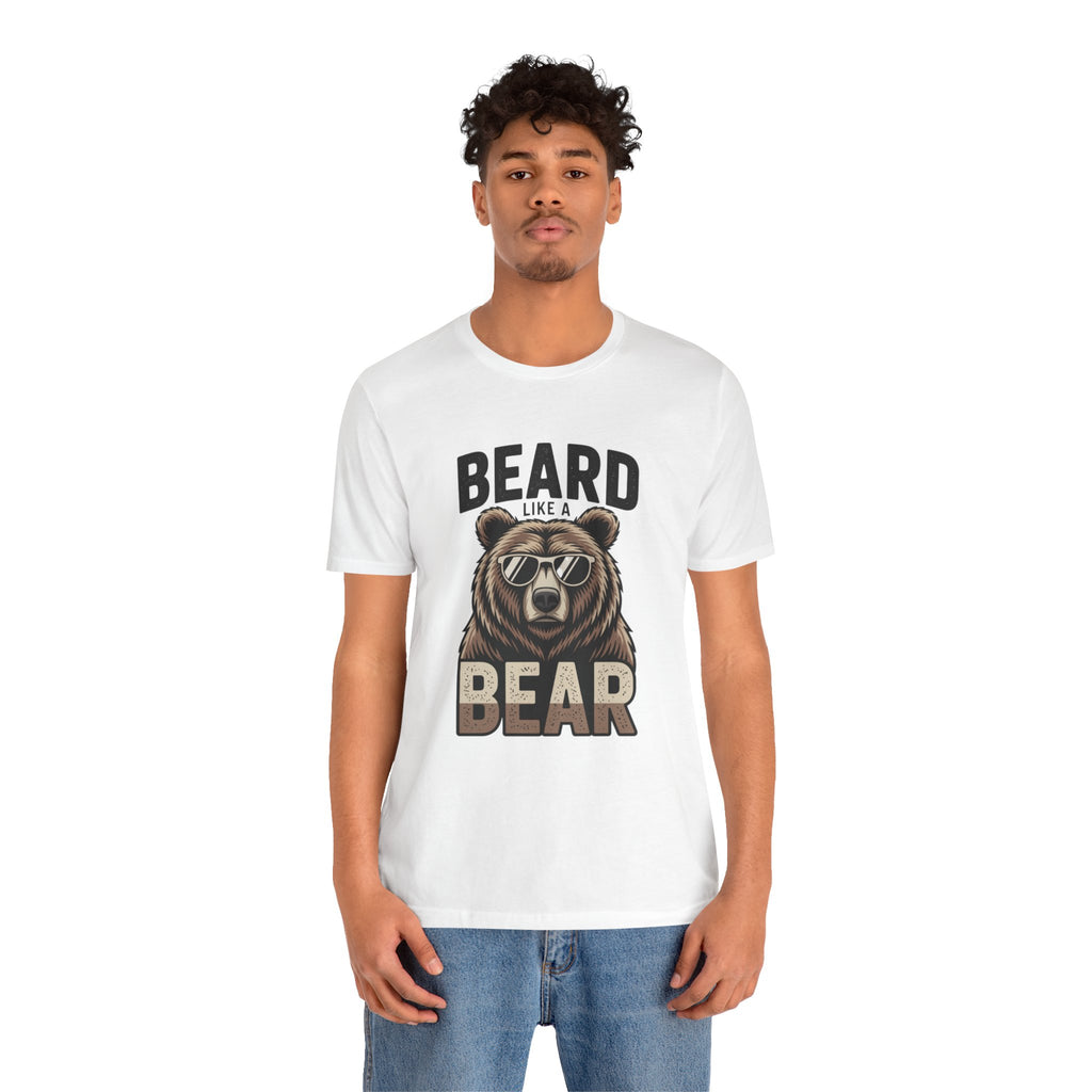 “Beard Like a Bear” T-Shirt — Retro Bear Graphic Tee