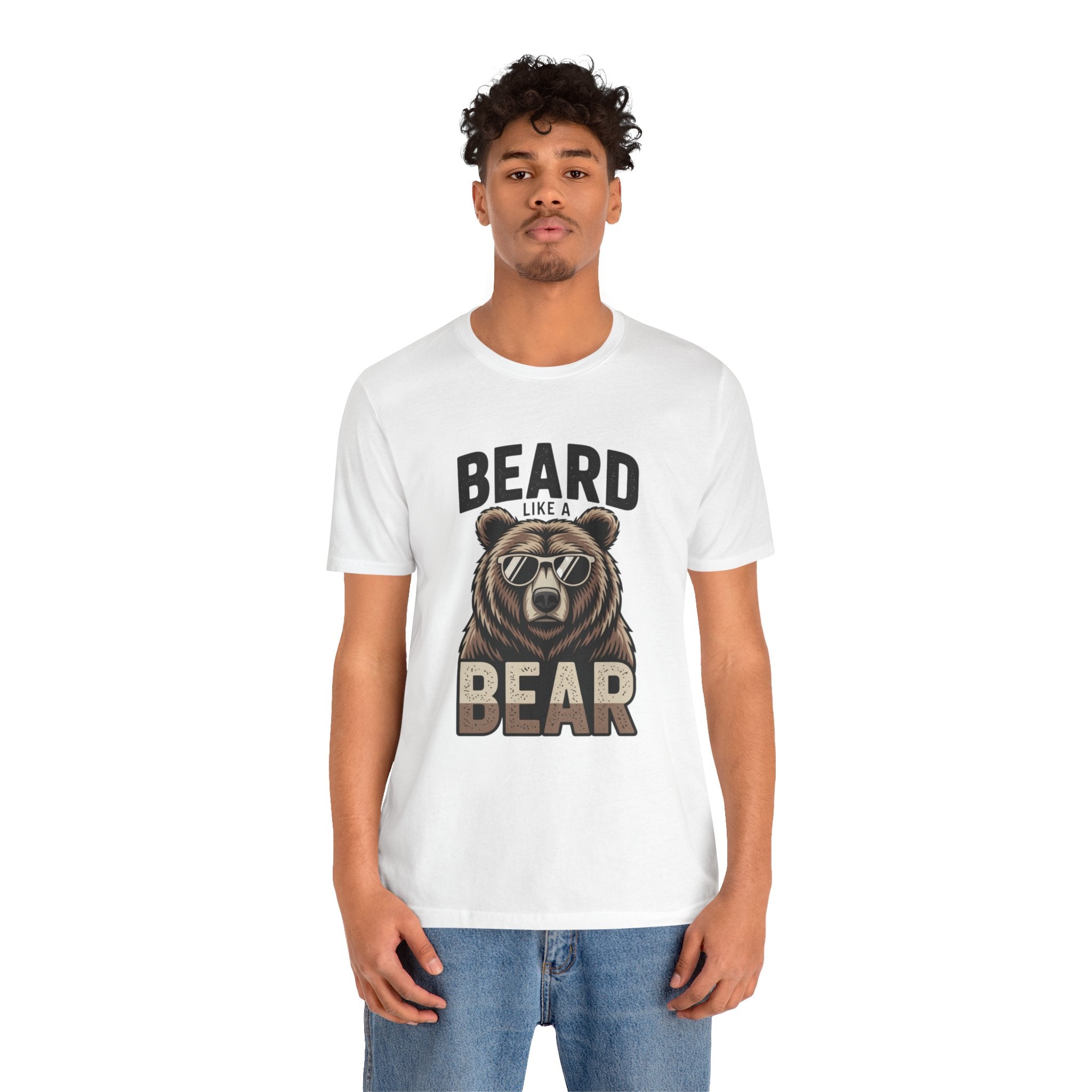 “Beard Like a Bear” T-Shirt — Retro Bear Graphic Tee