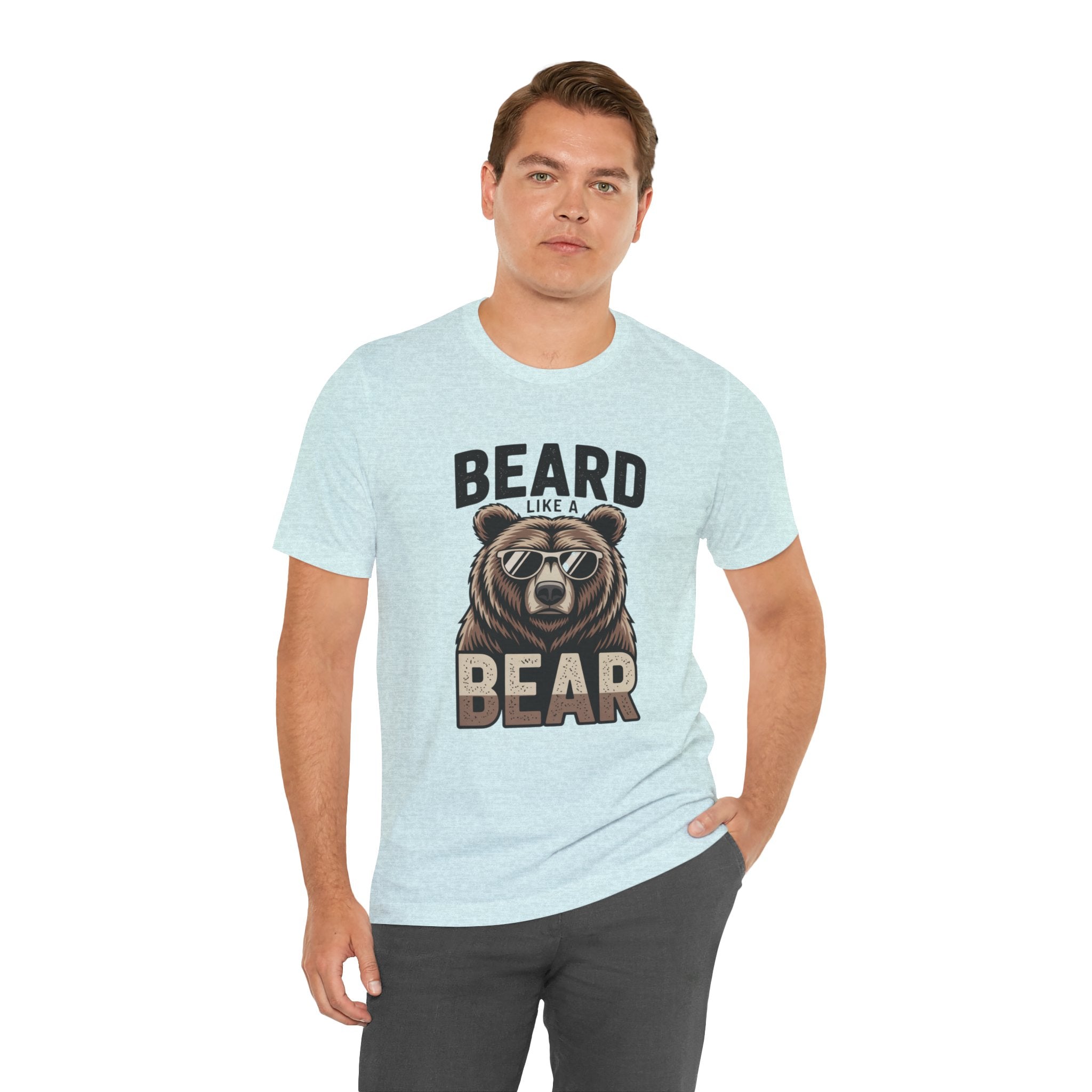 “Beard Like a Bear” T-Shirt — Retro Bear Graphic Tee