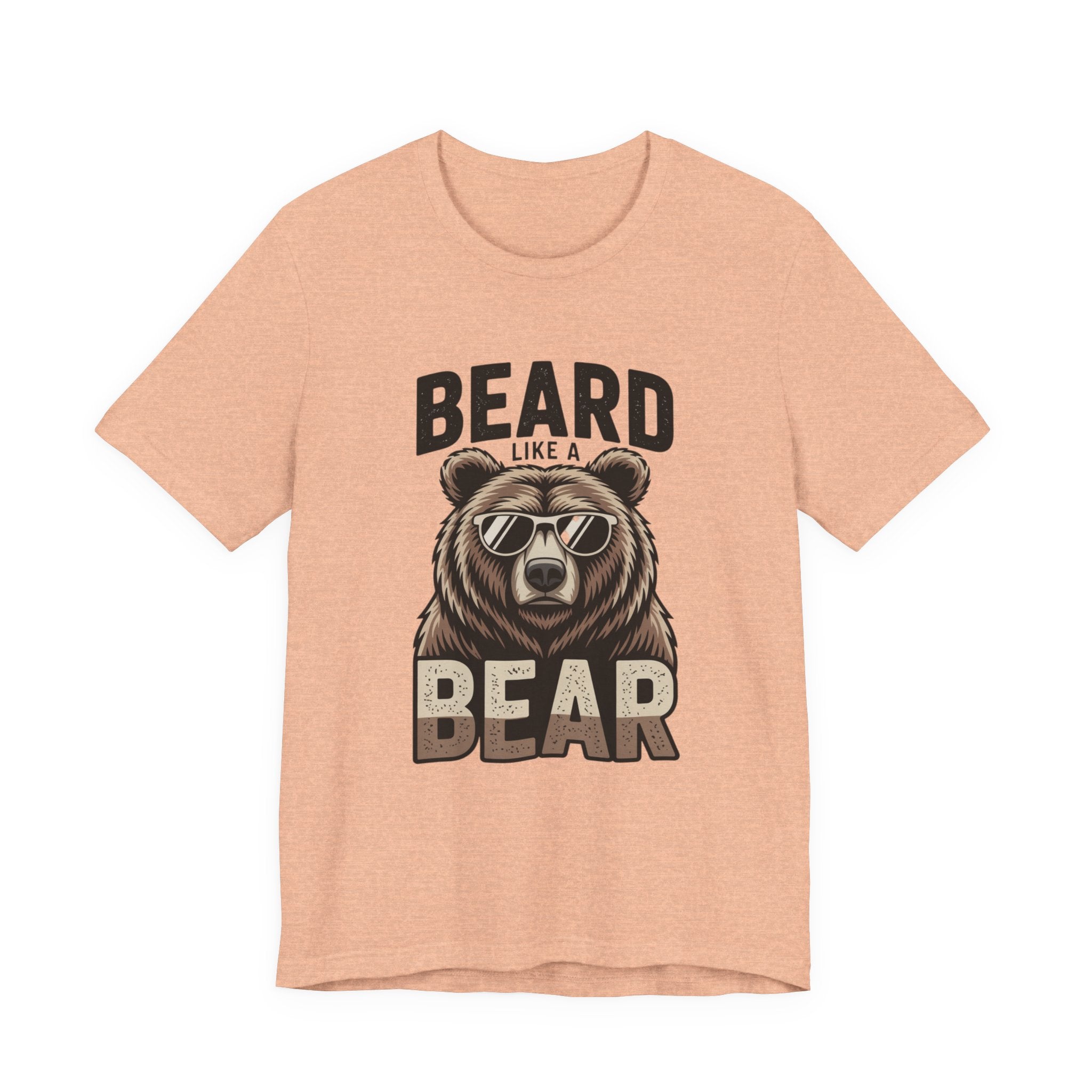 “Beard Like a Bear” T-Shirt — Retro Bear Graphic Tee
