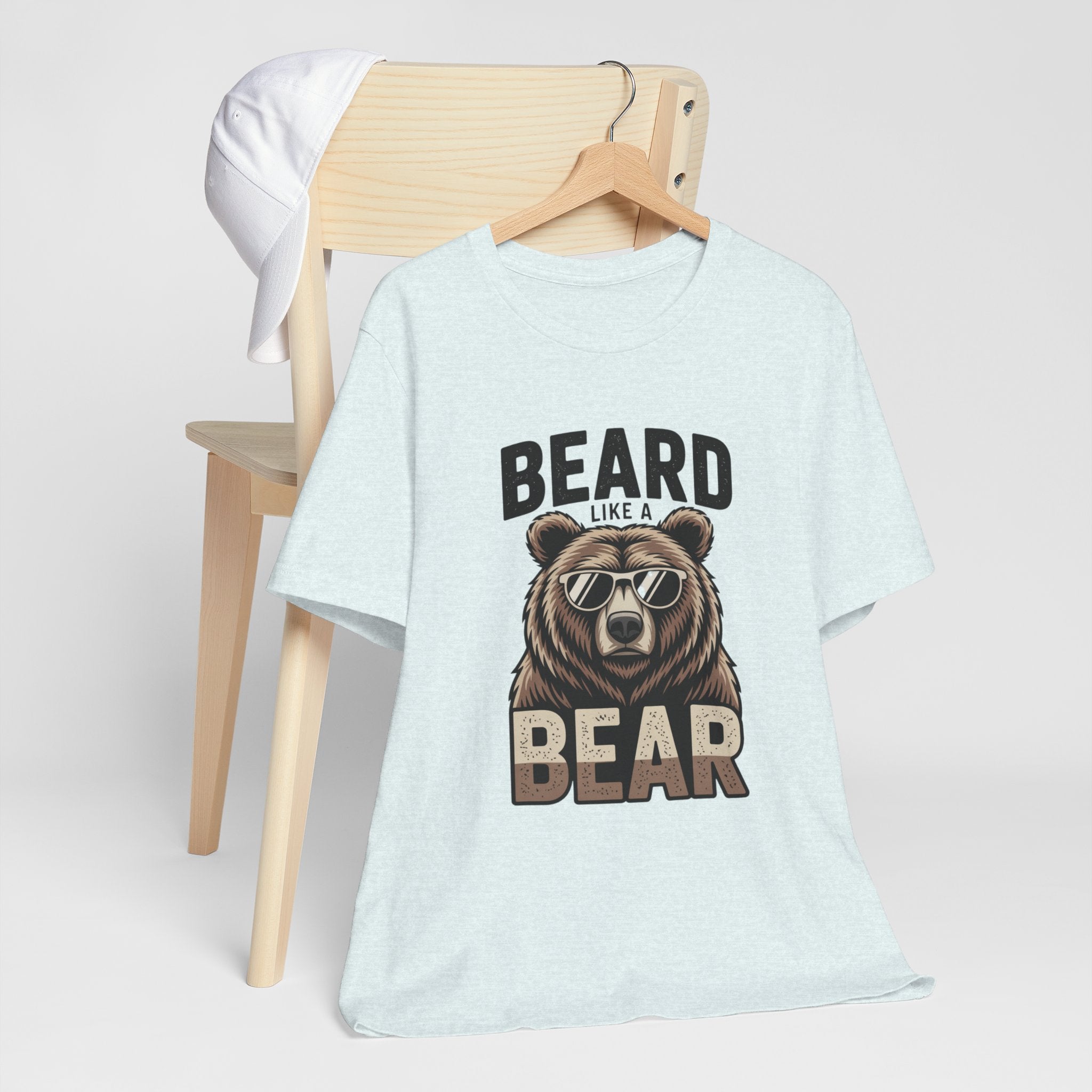 “Beard Like a Bear” T-Shirt — Retro Bear Graphic Tee