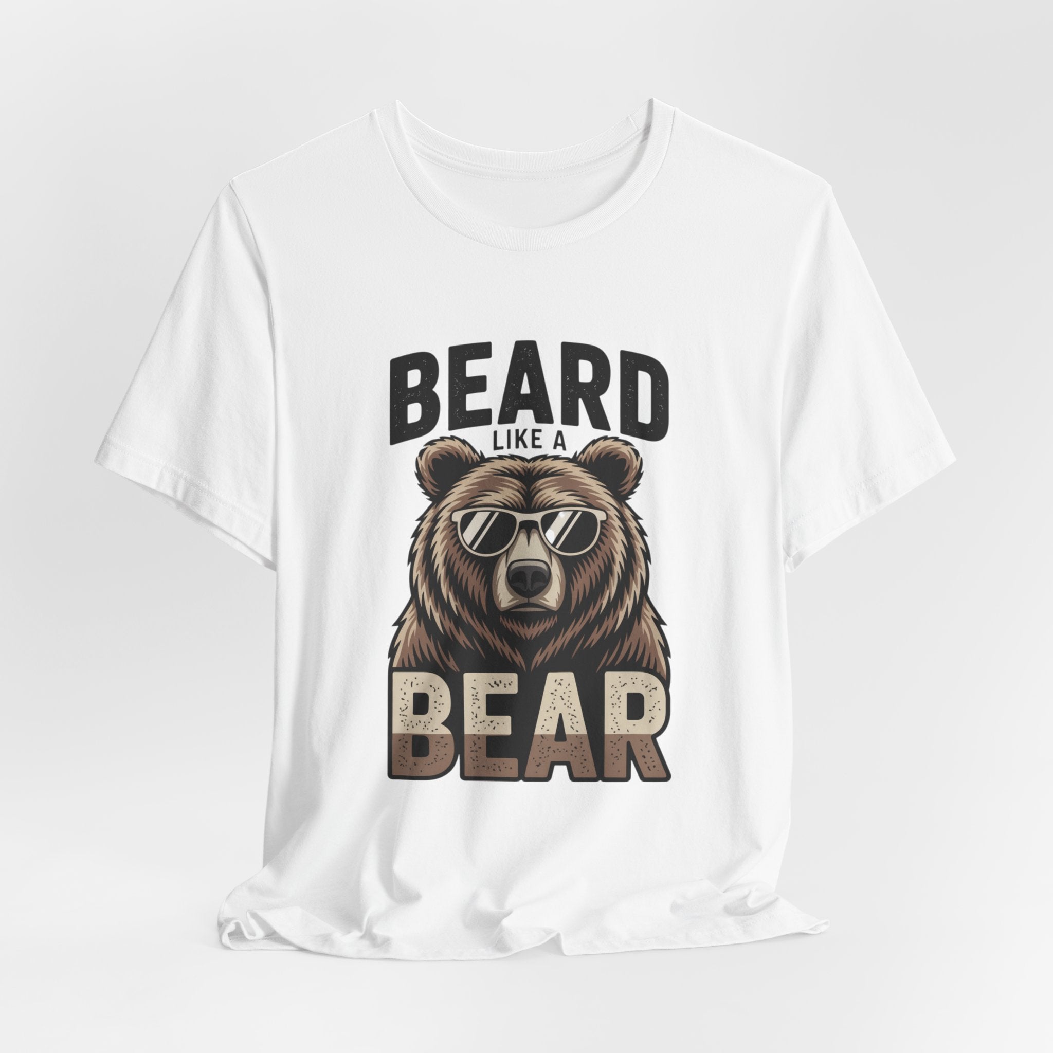 “Beard Like a Bear” T-Shirt — Retro Bear Graphic Tee