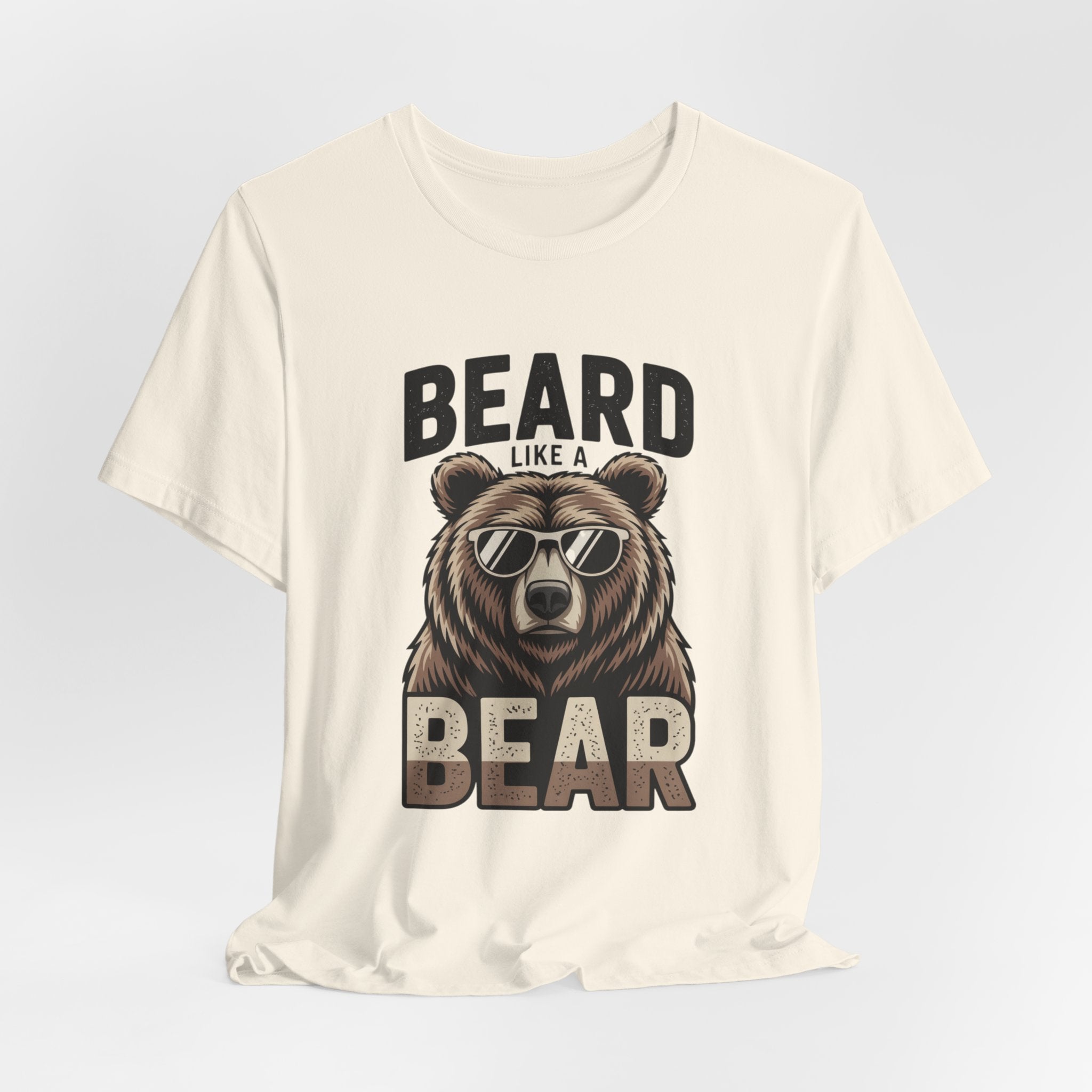 “Beard Like a Bear” T-Shirt — Retro Bear Graphic Tee