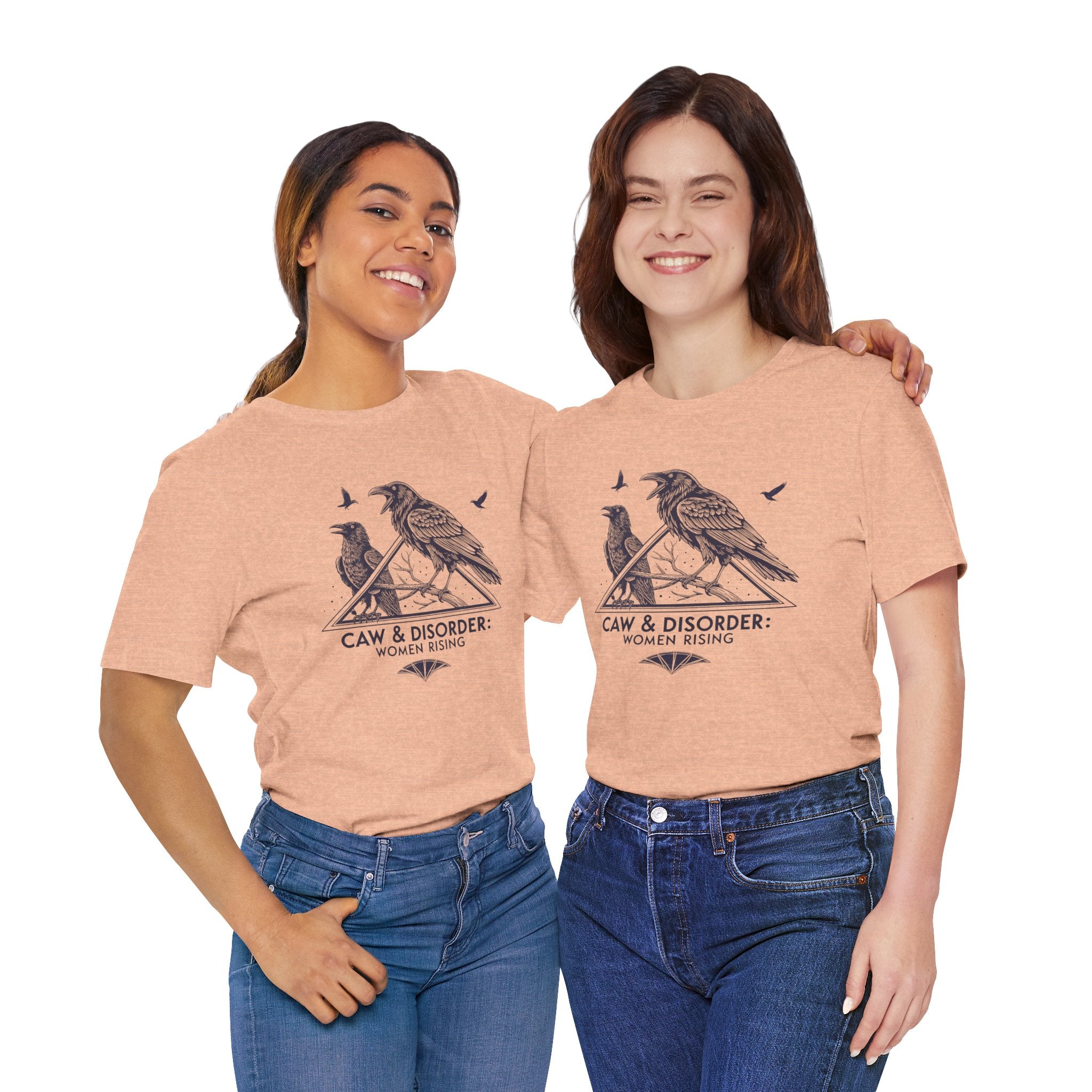 “Caw & Disorder” Tee — "Women Rising" Raven Graphic T-Shirt