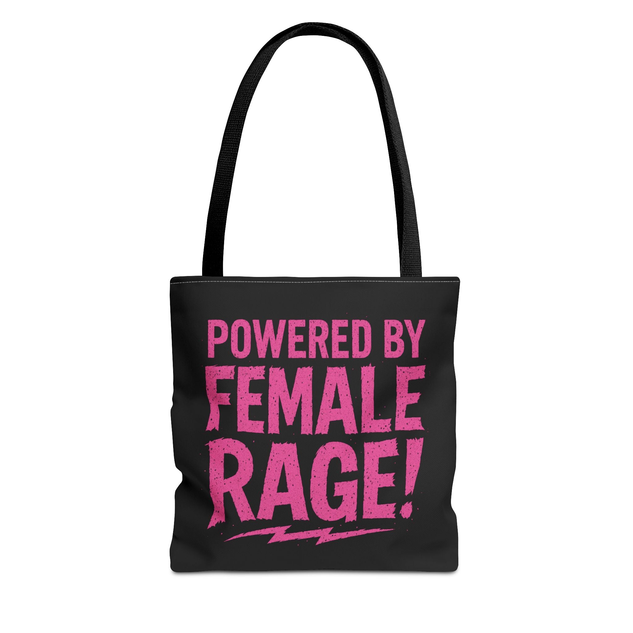 "Powered by Female Rage" Tote Bag - Feminist Statement Tote