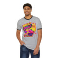“Protect the Dolls” Trans Ally Ringer T-Shirt — Retro Neon Roller Girl Tee