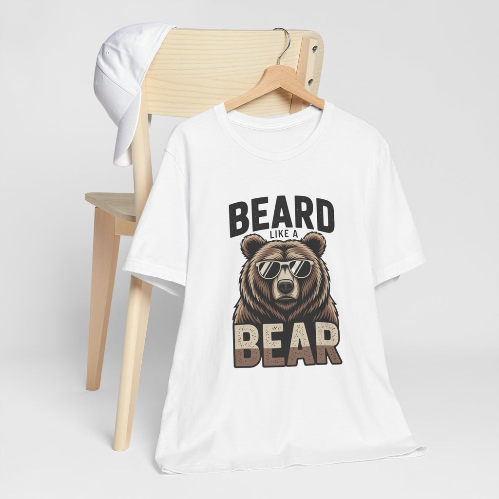 “Beard Like a Bear” T-Shirt — Retro Bear Graphic Tee