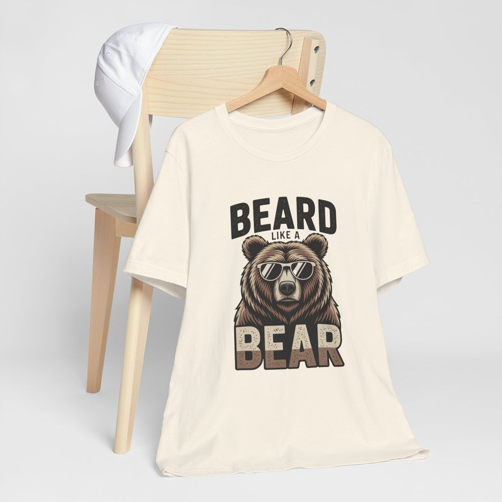 “Beard Like a Bear” T-Shirt — Retro Bear Graphic Tee