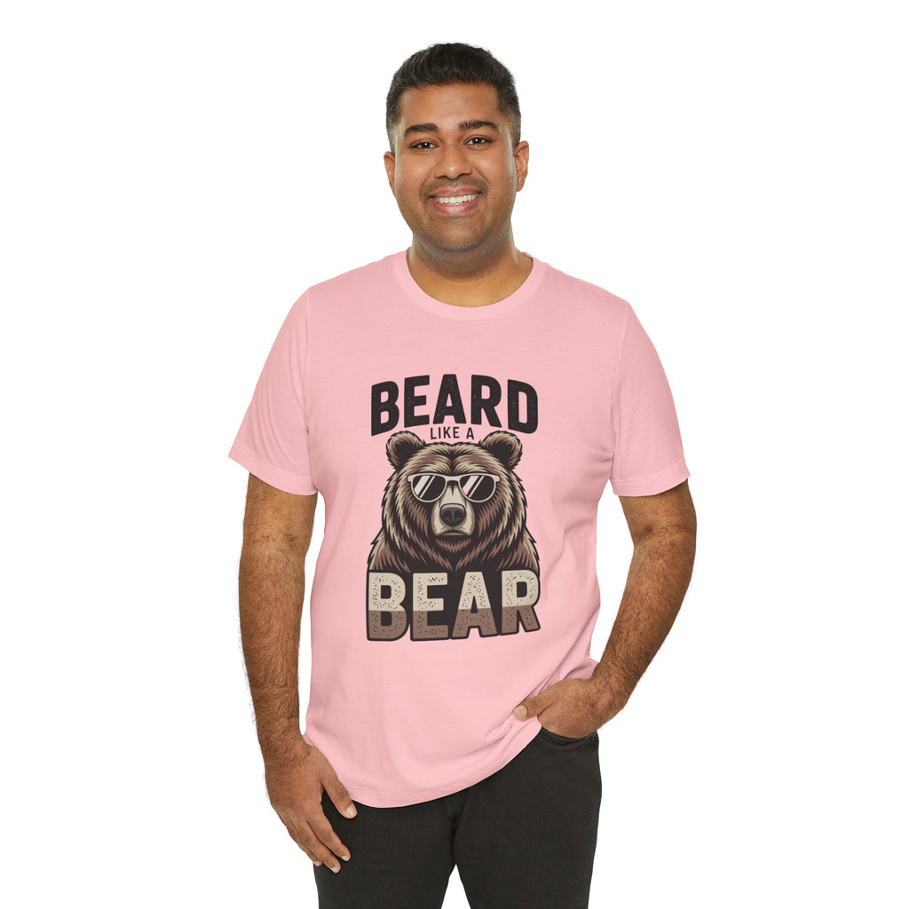 “Beard Like a Bear” T-Shirt — Retro Bear Graphic Tee