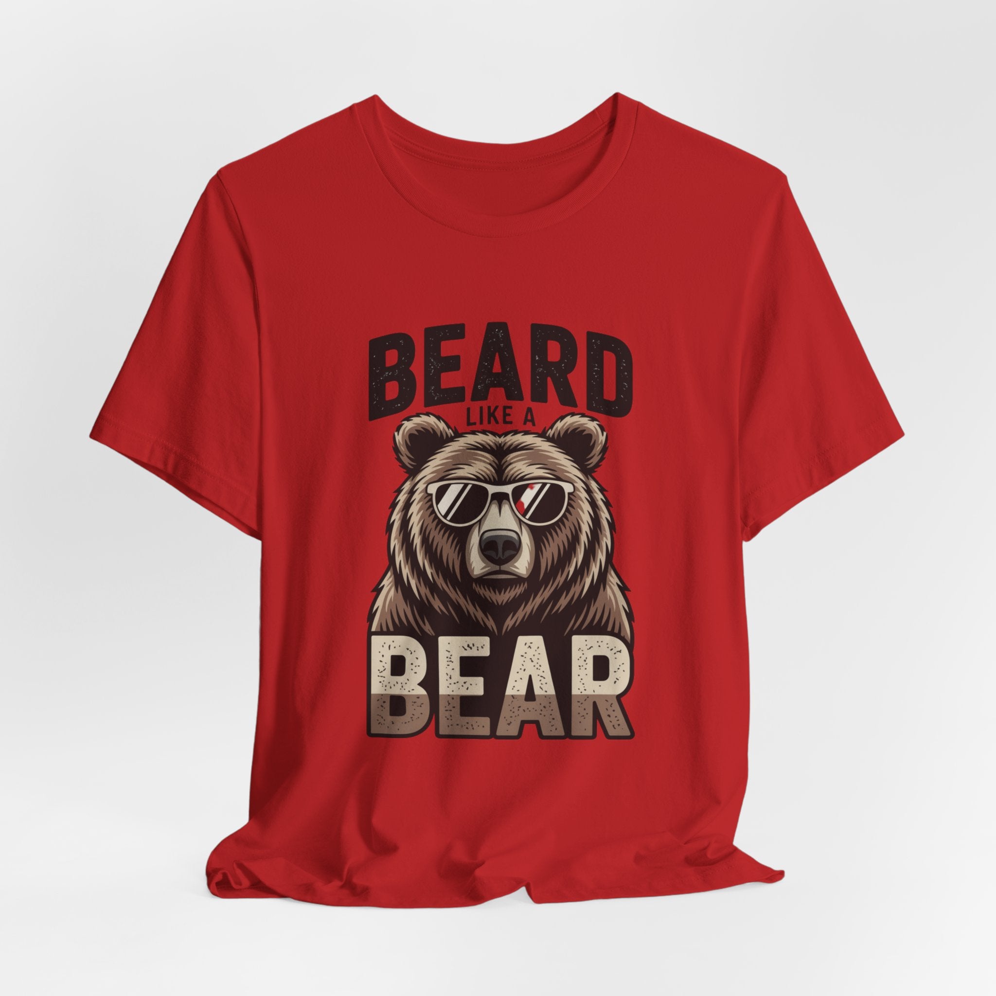 “Beard Like a Bear” T-Shirt — Retro Bear Graphic Tee