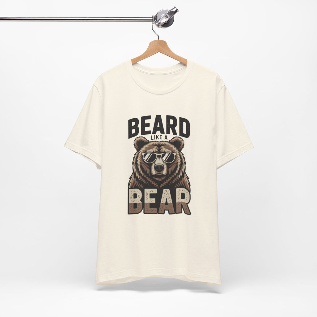 “Beard Like a Bear” T-Shirt — Retro Bear Graphic Tee