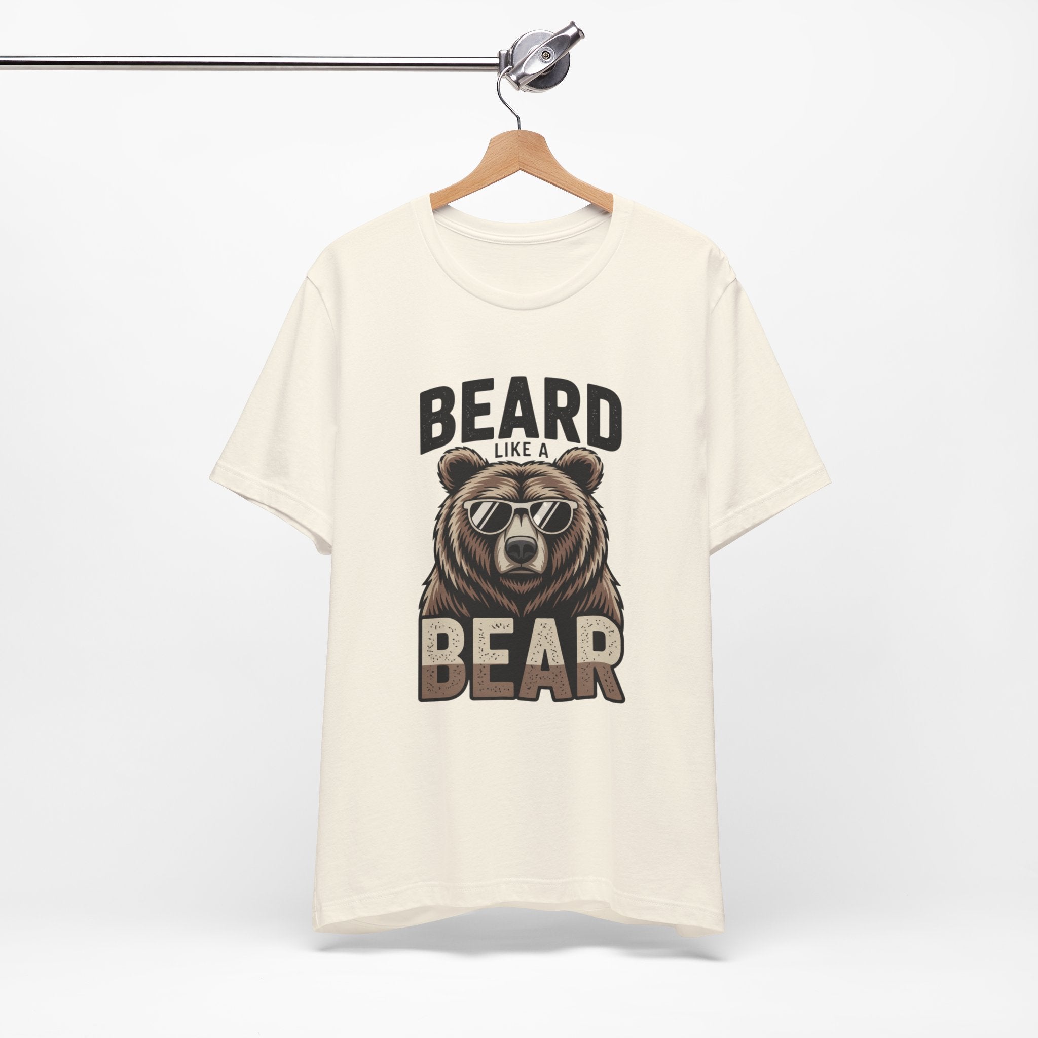 “Beard Like a Bear” T-Shirt — Retro Bear Graphic Tee