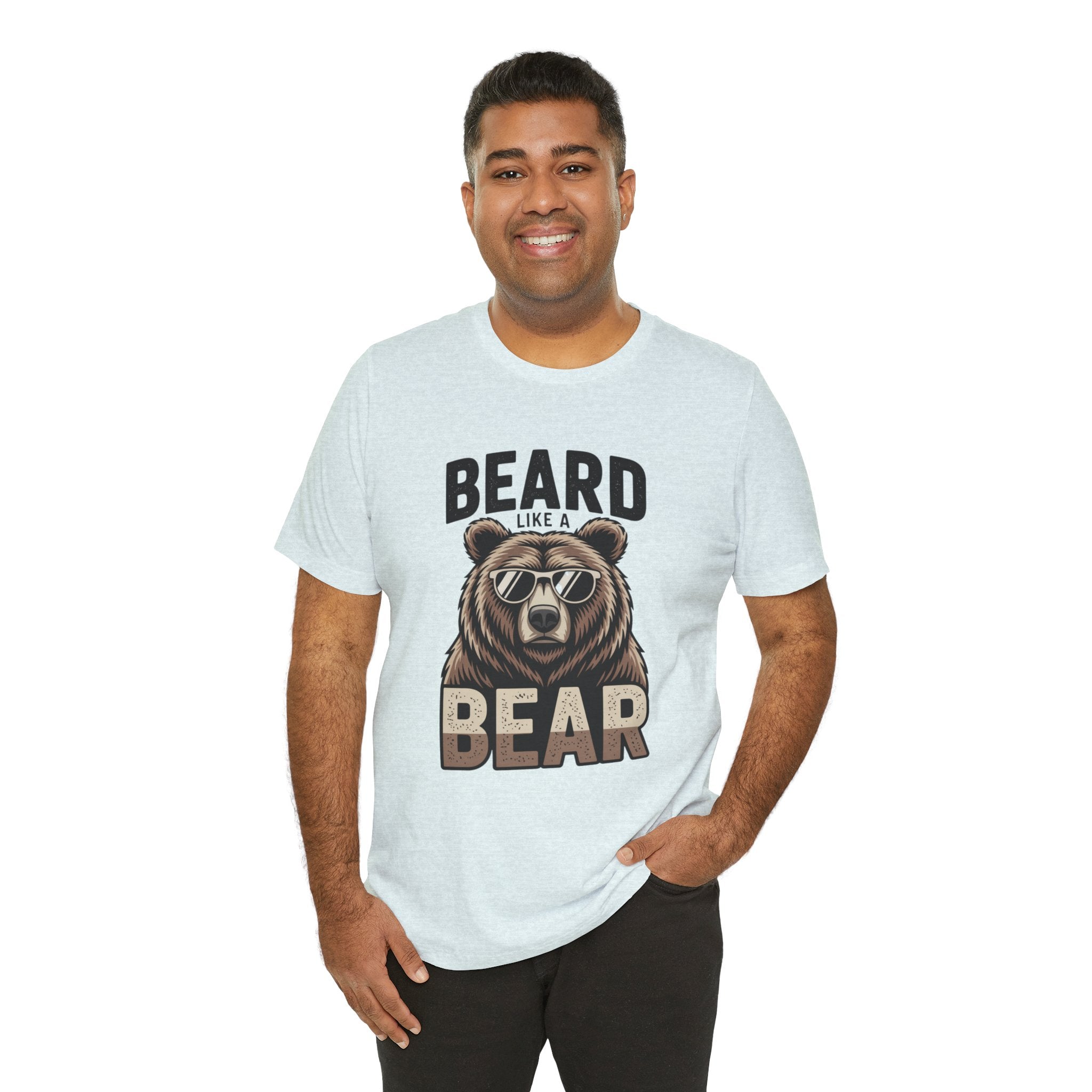 “Beard Like a Bear” T-Shirt — Retro Bear Graphic Tee