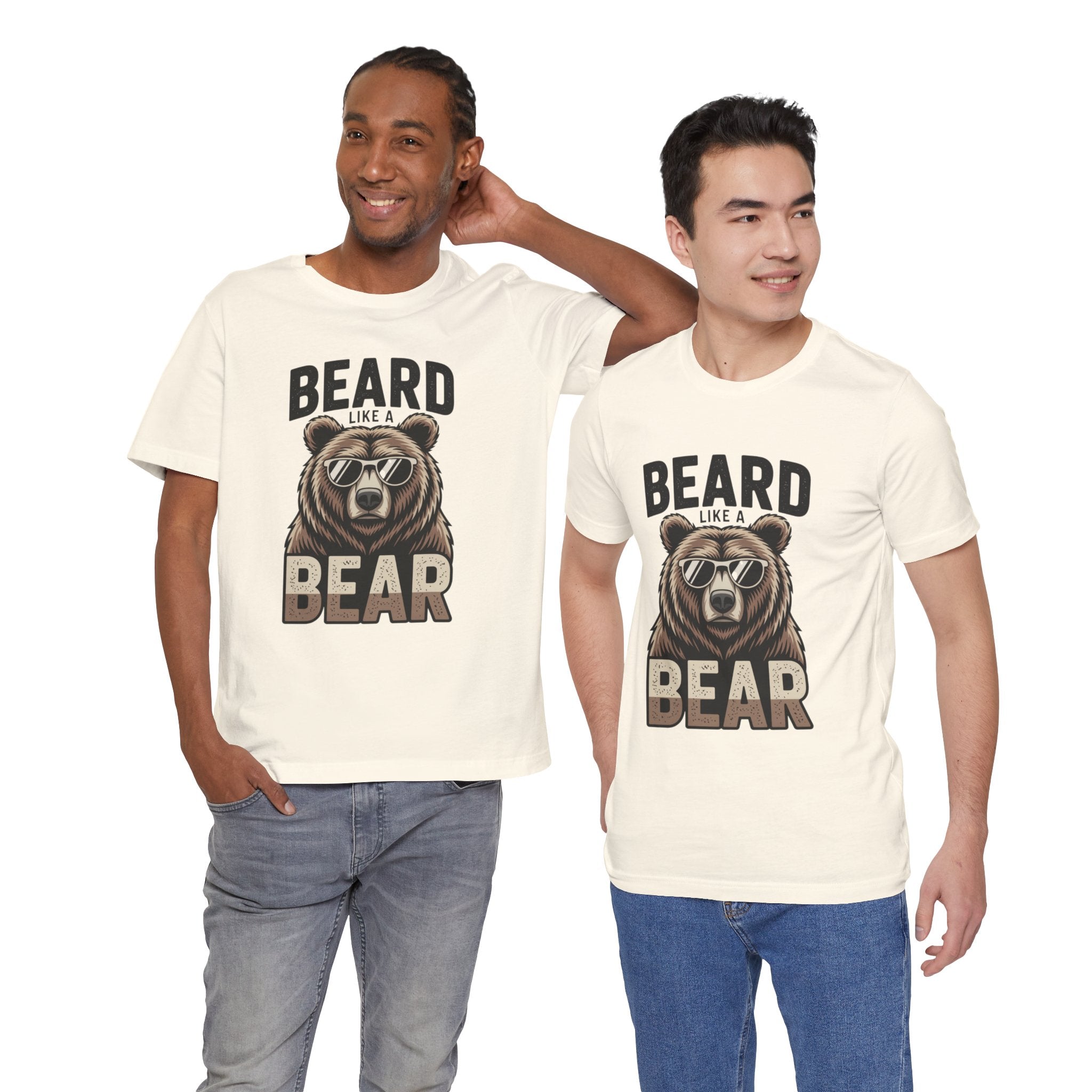 “Beard Like a Bear” T-Shirt — Retro Bear Graphic Tee