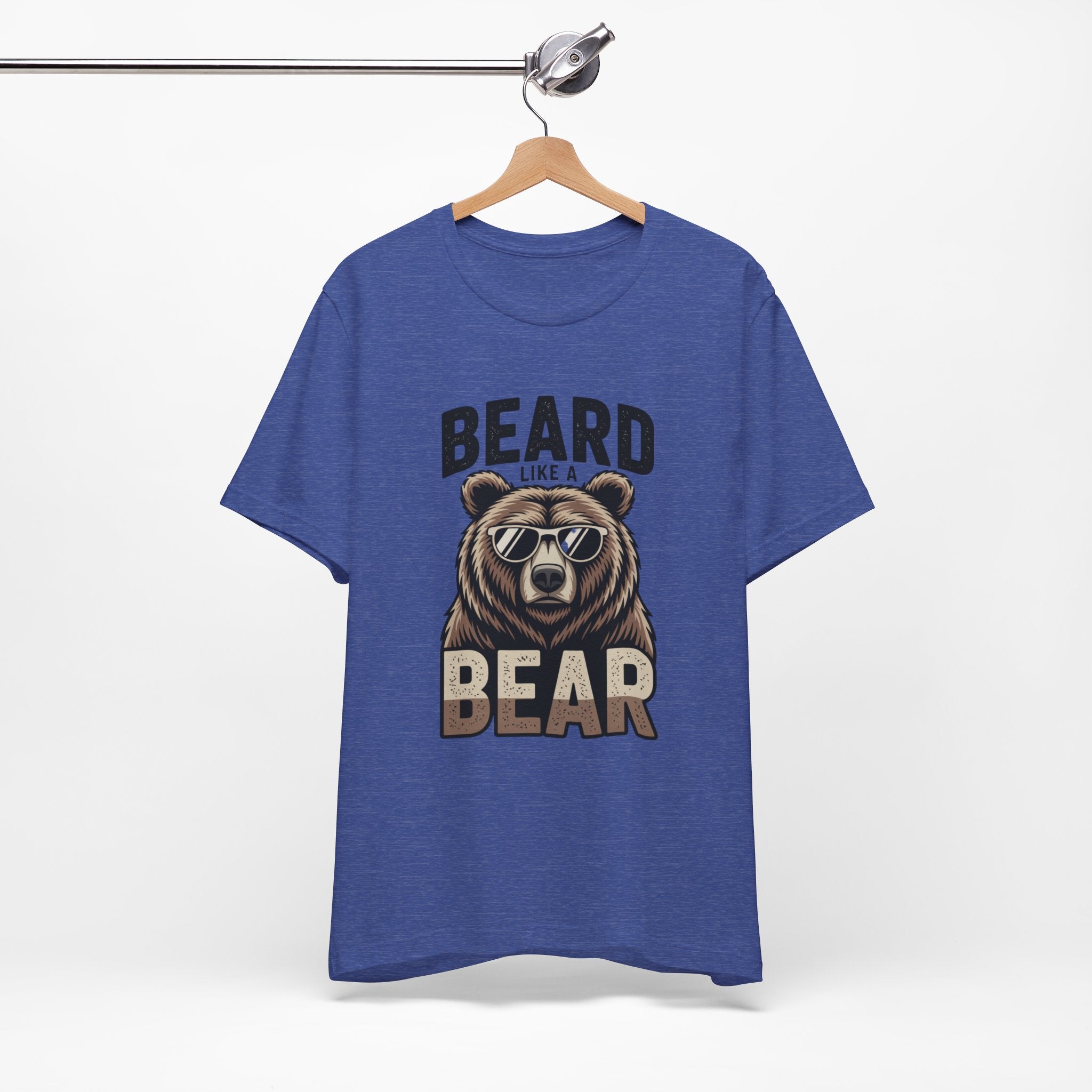 “Beard Like a Bear” T-Shirt — Retro Bear Graphic Tee